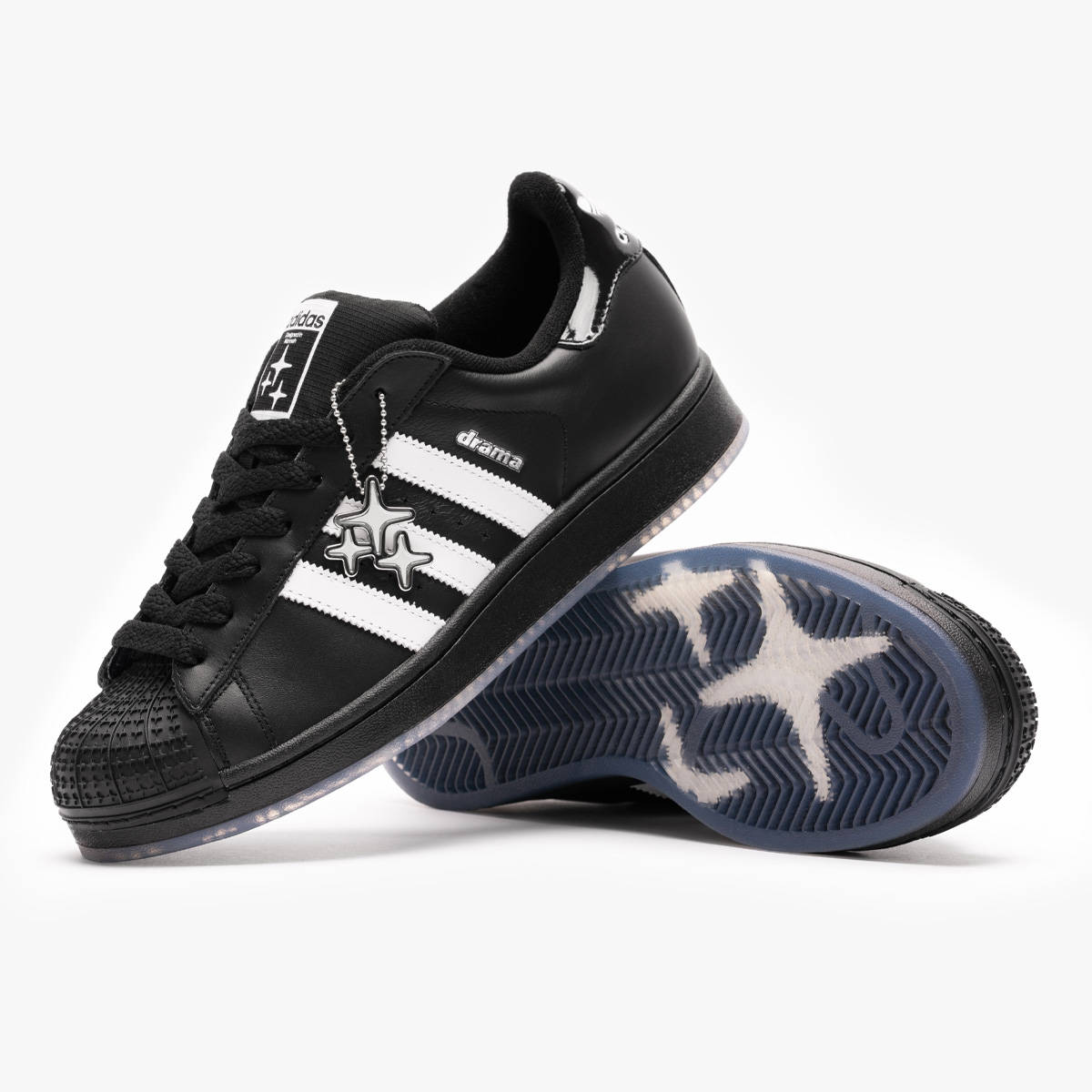 Drama Call x adidas Superstar II Black White