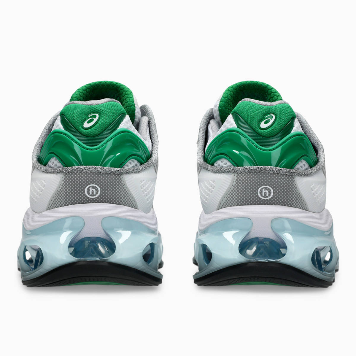HIDDEN.NY x ASICS GEL-Kinetic 2.0 White Green Heel