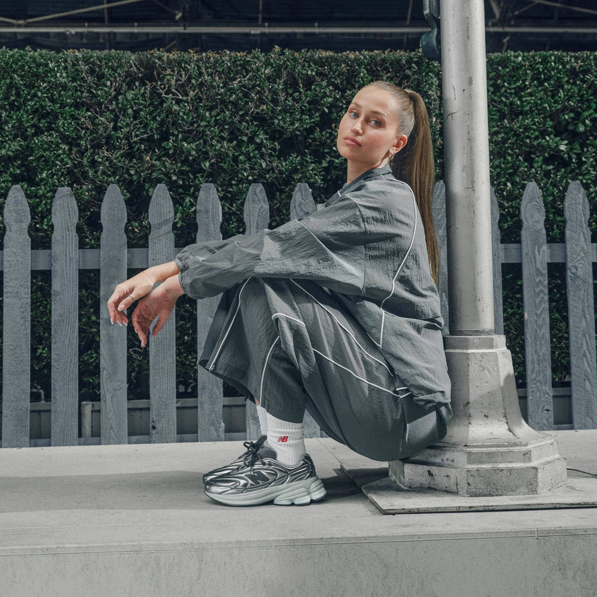 New Balance 5030 Metallic Silver U503069C on foot side