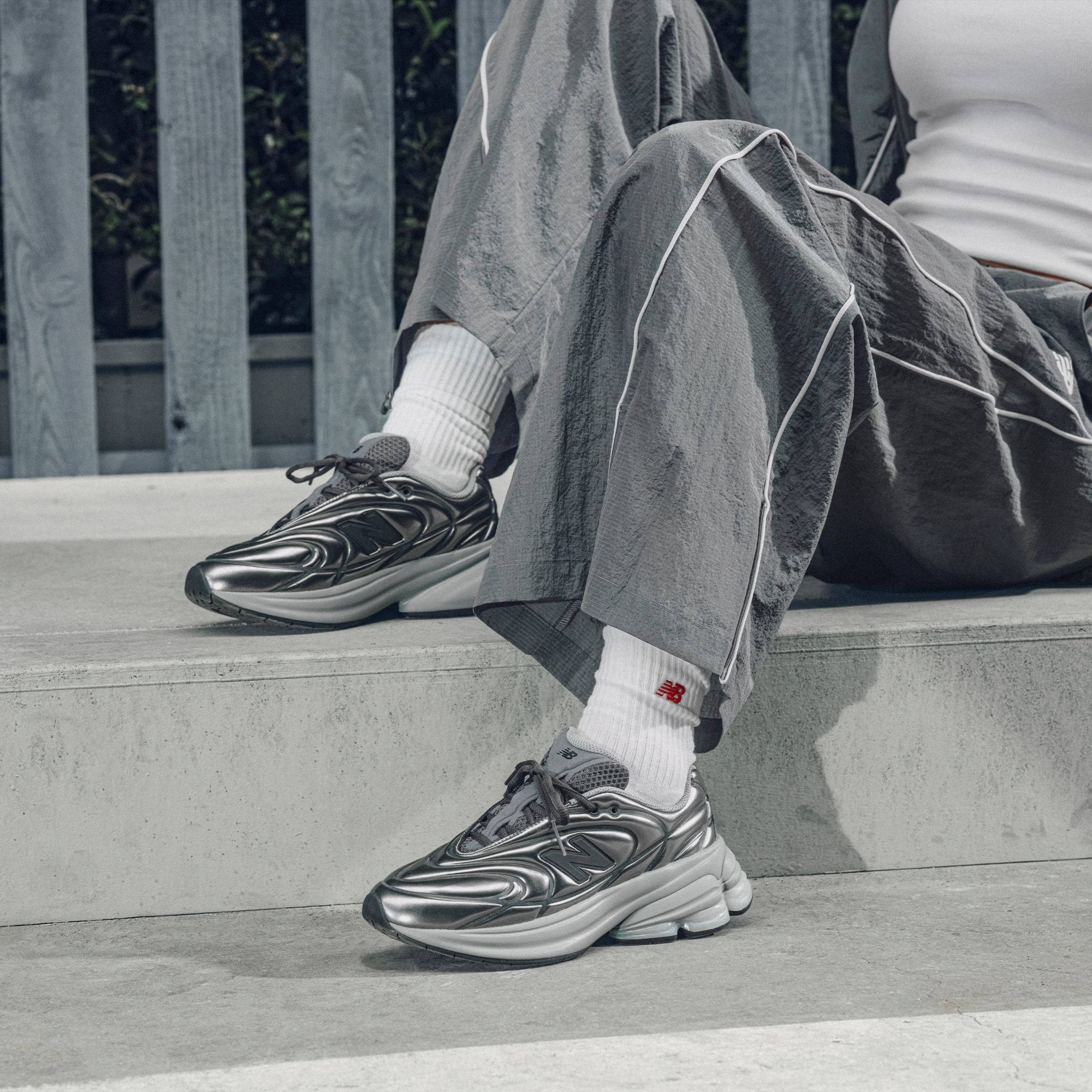 New Balance 5030 Metallic Silver U503069C on foot