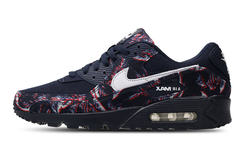 Nike Air Max 90 Premium Printed Canvas Blue Multi IQ0171-900