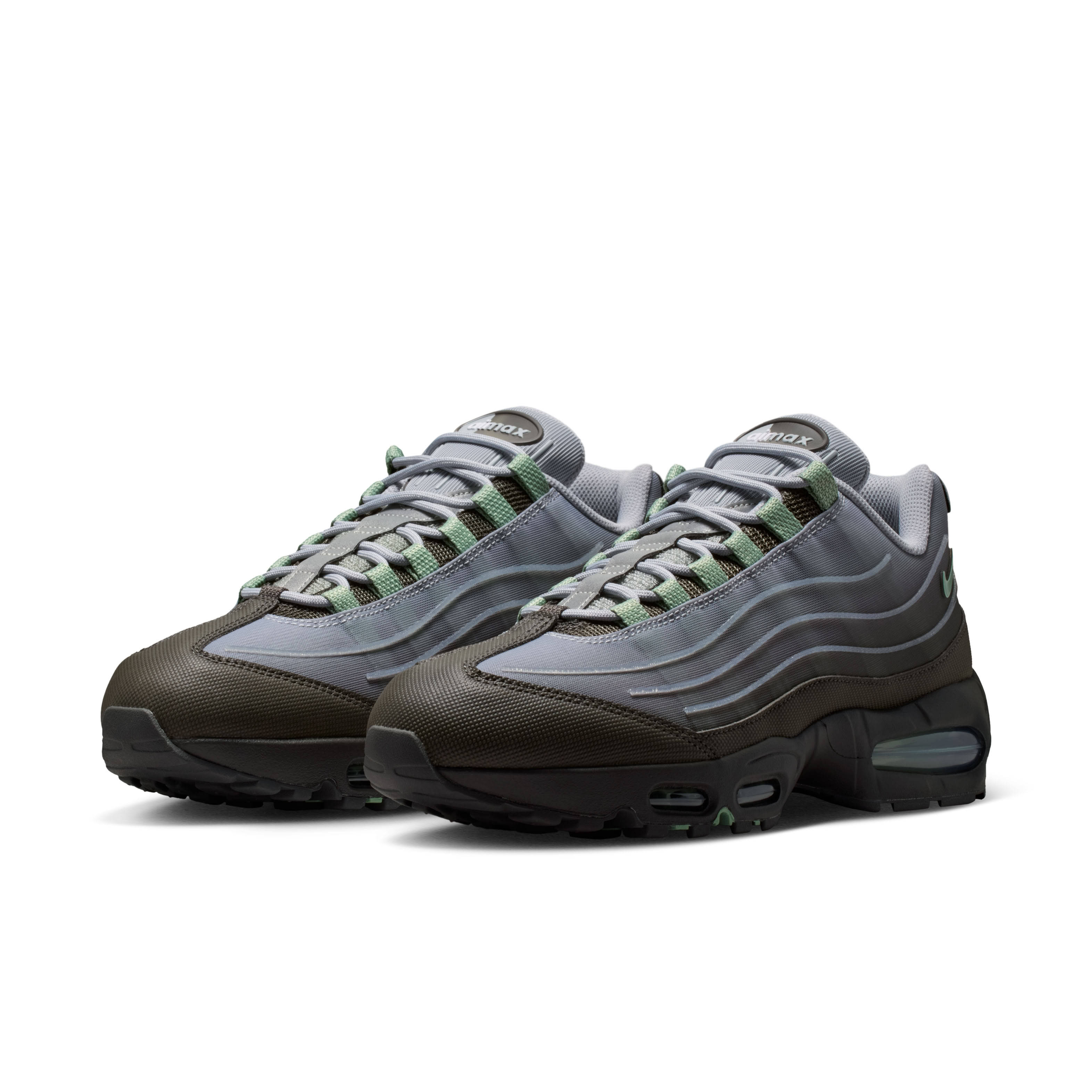 Nike Air Max 95 Big Bubble Tech Medium Ash Pair