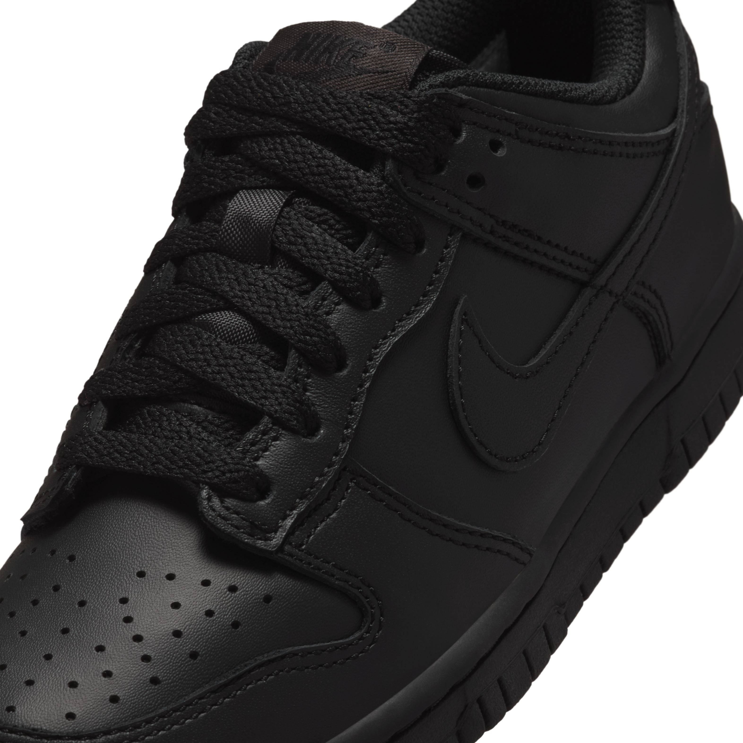 Nike Dunk Low GS Triple Black FB9109-009 side