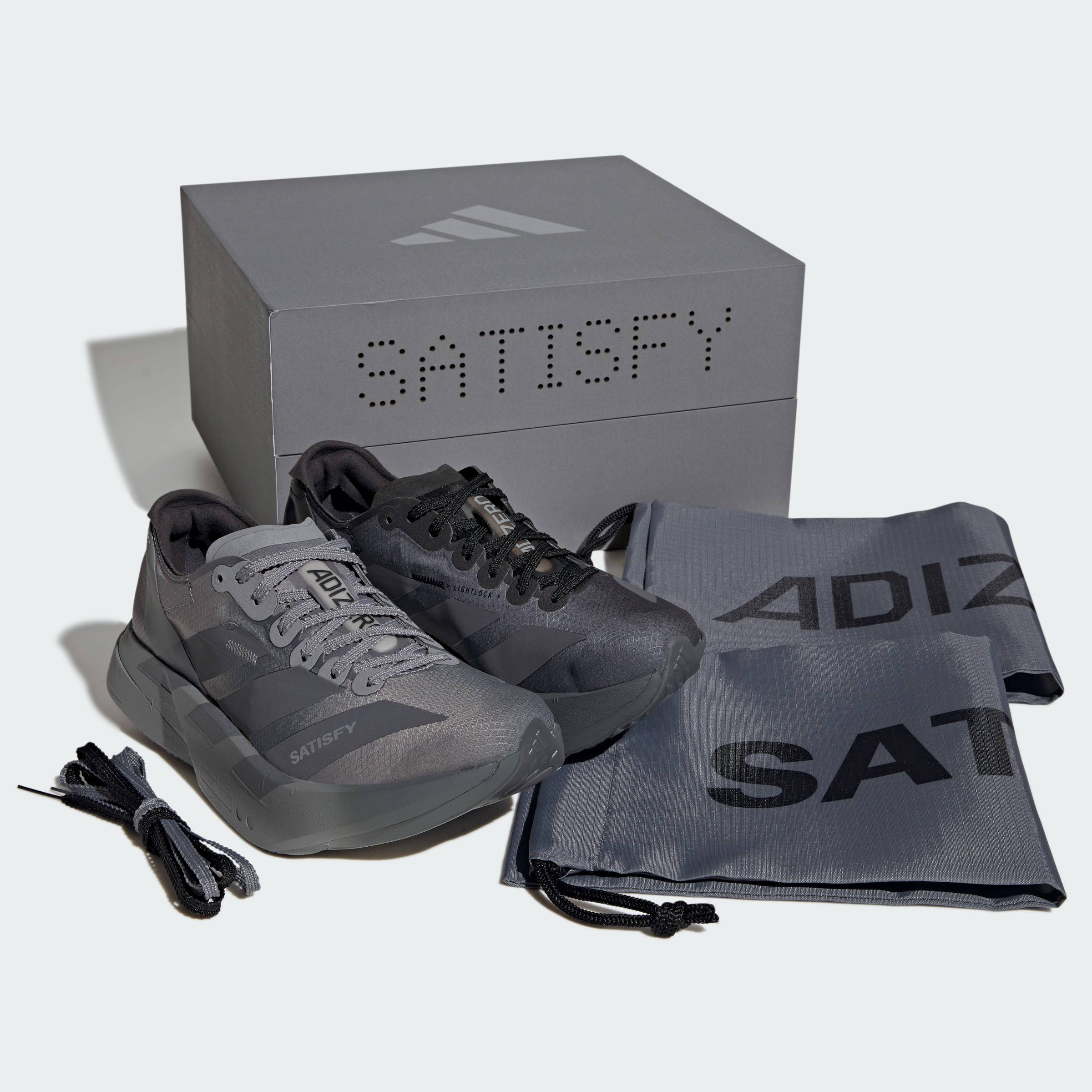 SATISFY x adidas Adizero Adios Pro 4 Black Pack 1