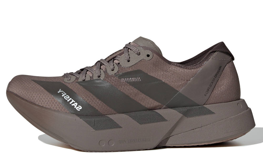SATISFY x adidas Adizero Adios Pro 4 Brown