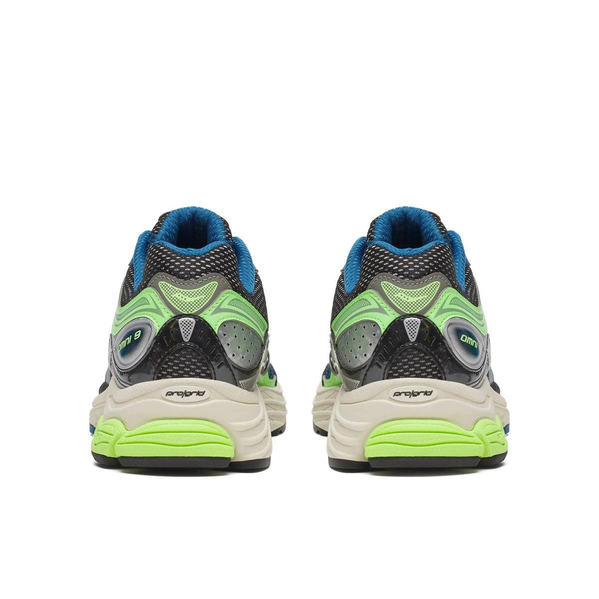 Saucony ProGrid Omni 9 Blue Lime S70739-29 back