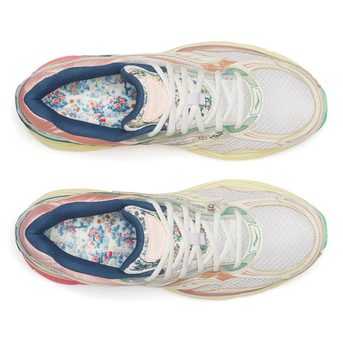 Saucony ProGrid Omni 9 Floral Beige Blue S71015-1 middle