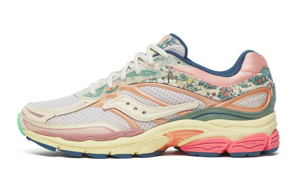 Saucony ProGrid Omni 9 Floral Beige Blue S71015-1