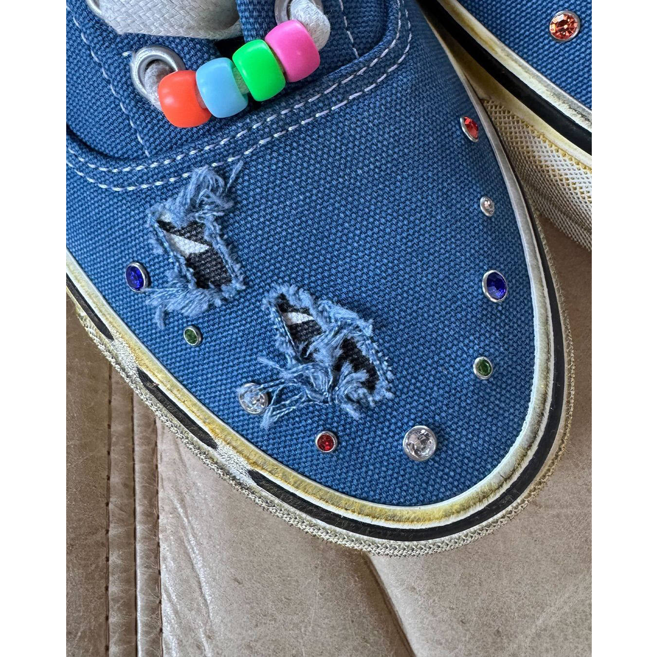 Vans OTW x Satoshi Nakamoto Era 95 Lucky Charm Blue toe