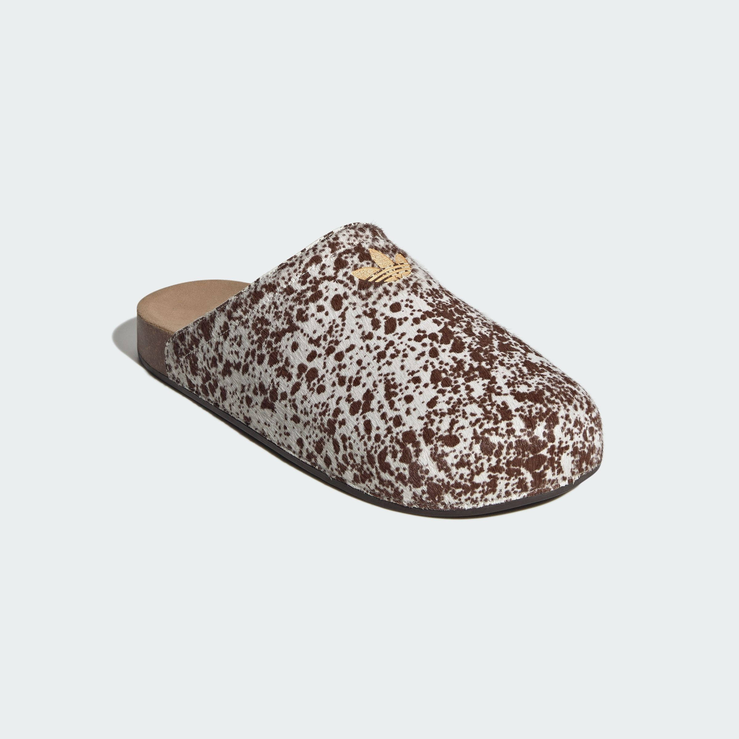 adidas Adimule Cow Print Pony Hair Brown KI0404 front