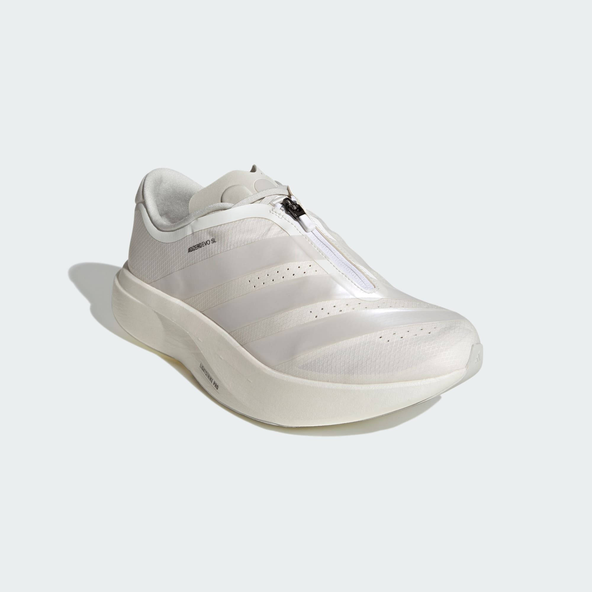 adidas Adizero Evo SL Zip Cream White KI0476 front