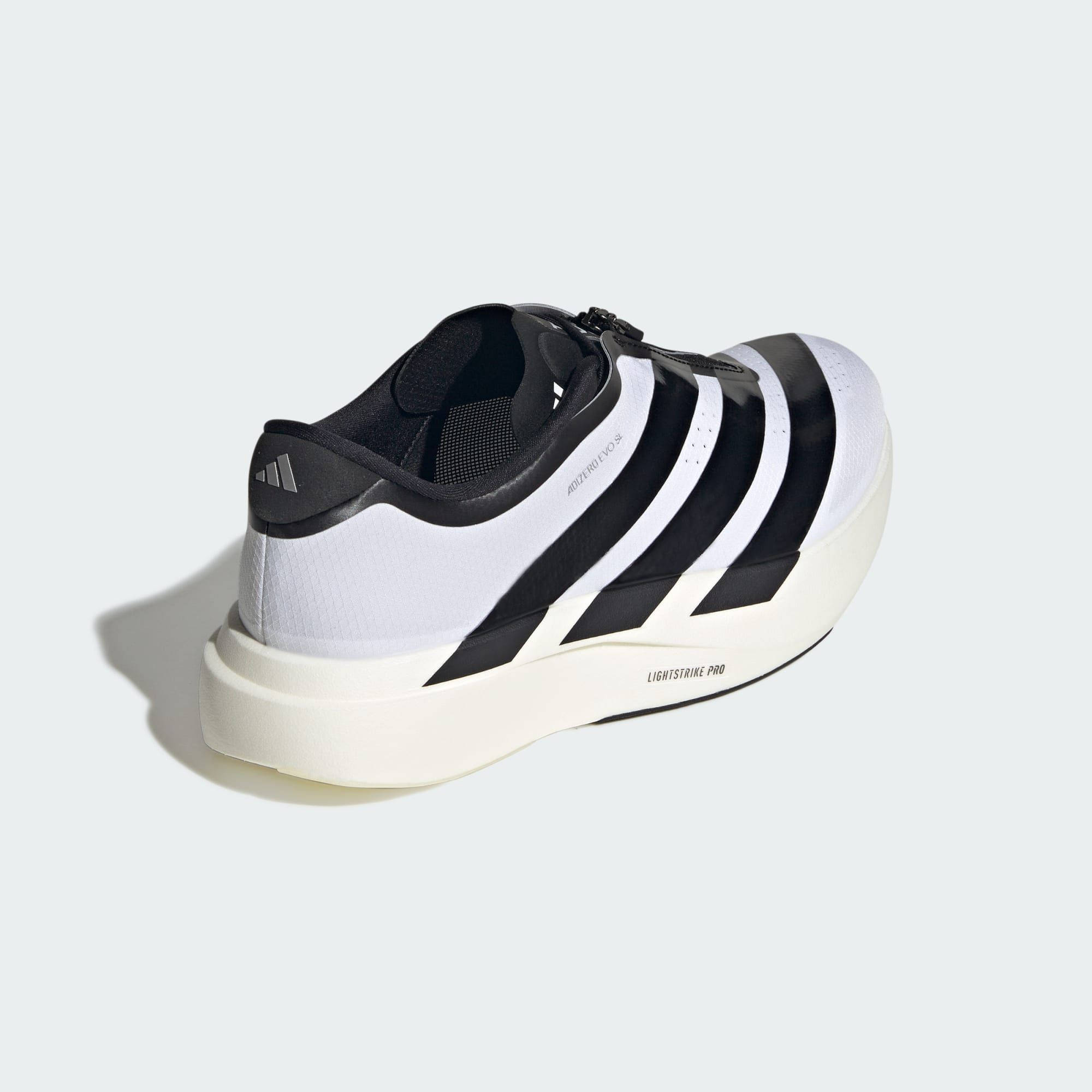 adidas Adizero Evo SL Zip White Black KH9623 back