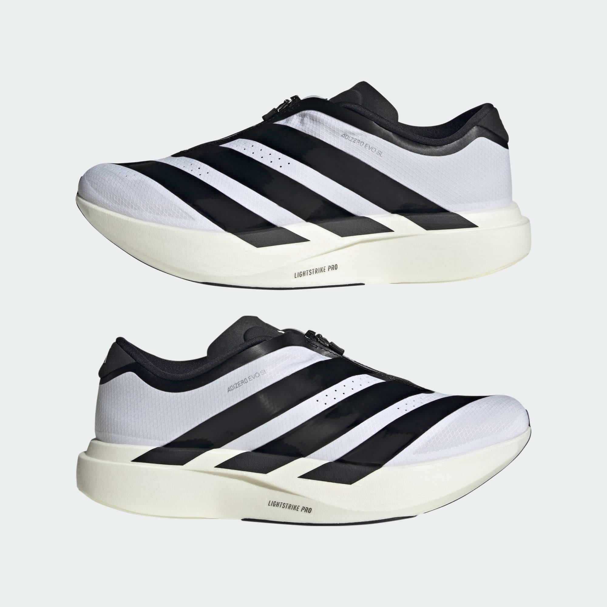 adidas Adizero Evo SL Zip White Black KH9623 feature