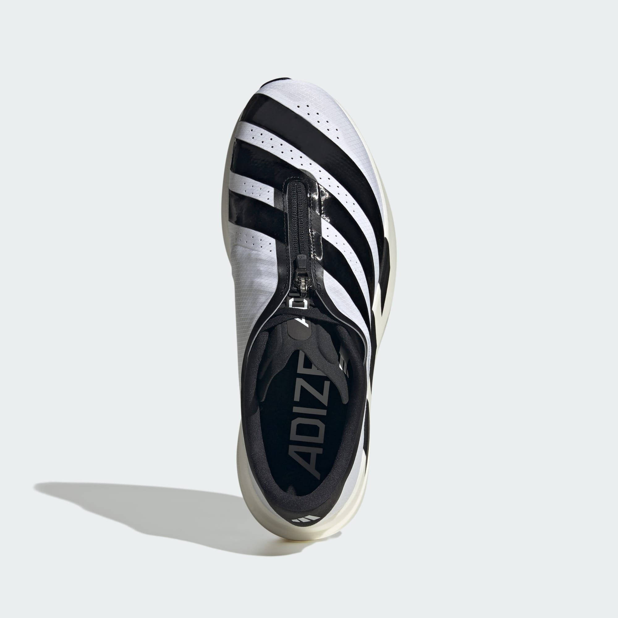 adidas Adizero Evo SL Zip White Black KH9623 middle
