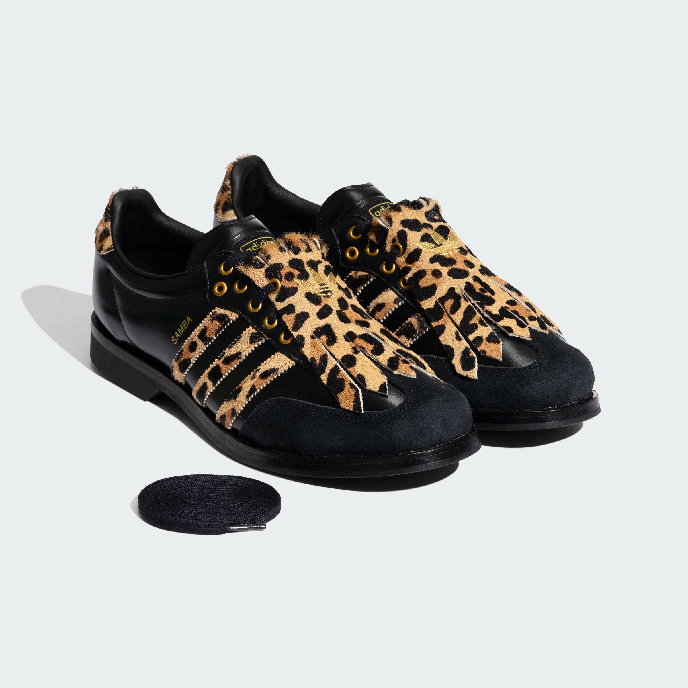 adidas Samba Bowling Leopard Black KK2824 front
