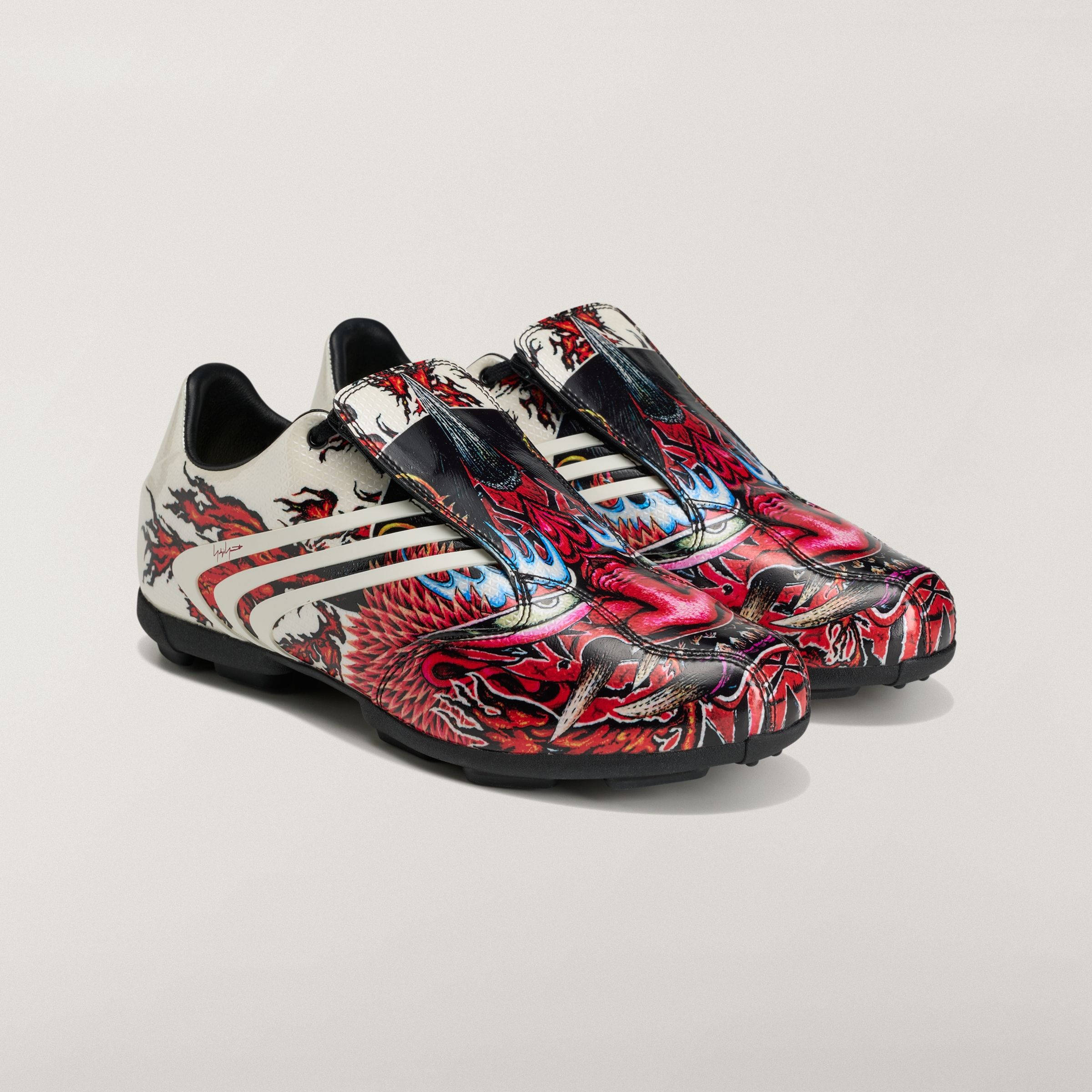 adidas Y-3 F50 Yaksha Black Active Maroon KH6663 front