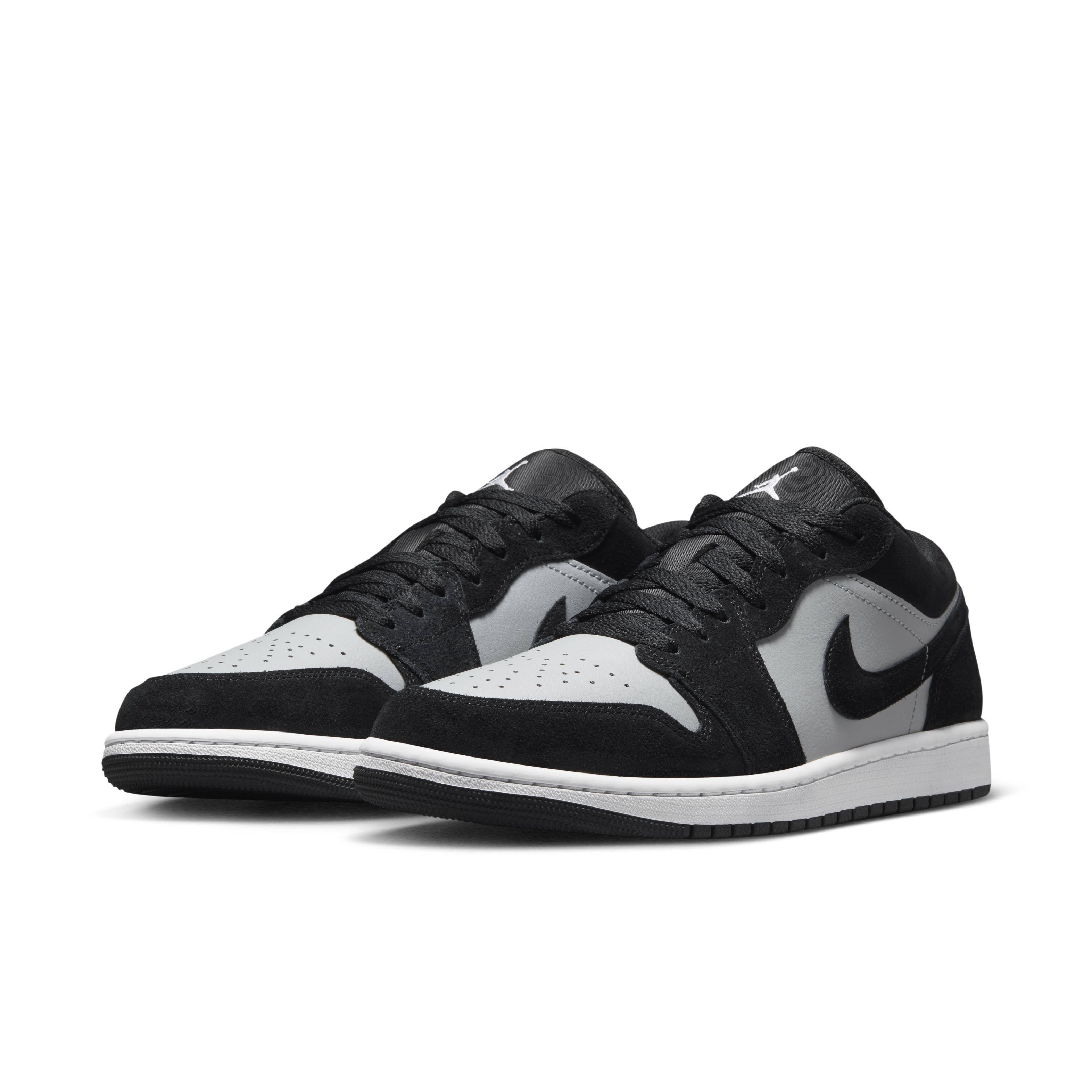 Air Jordan 1 Low Black Light Smoke Grey Pair