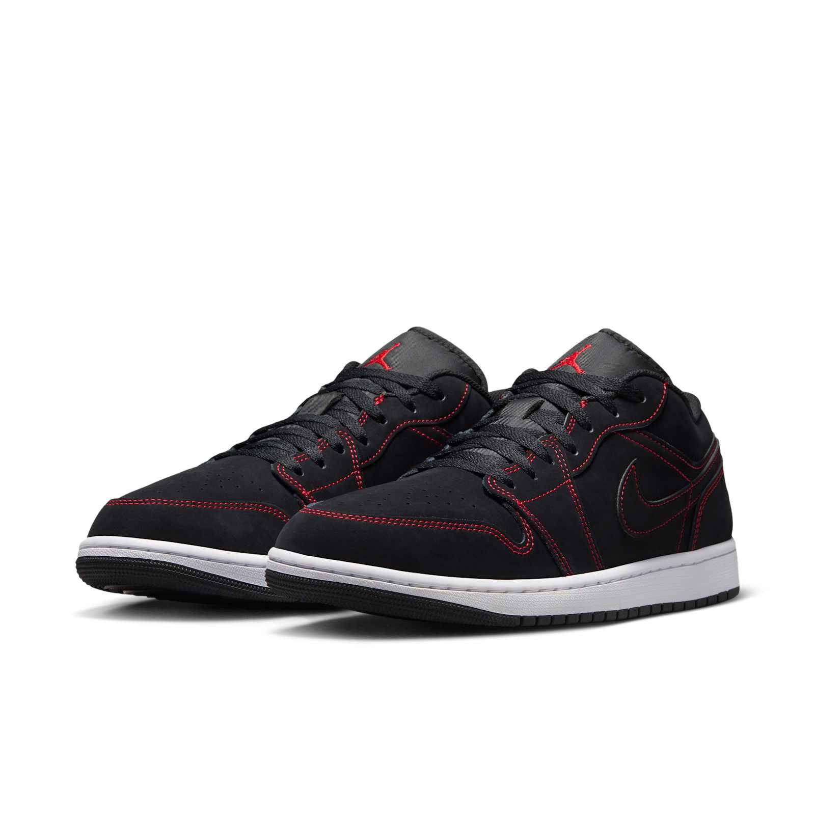 Air Jordan 1 Low Black University Red 553558-076 front