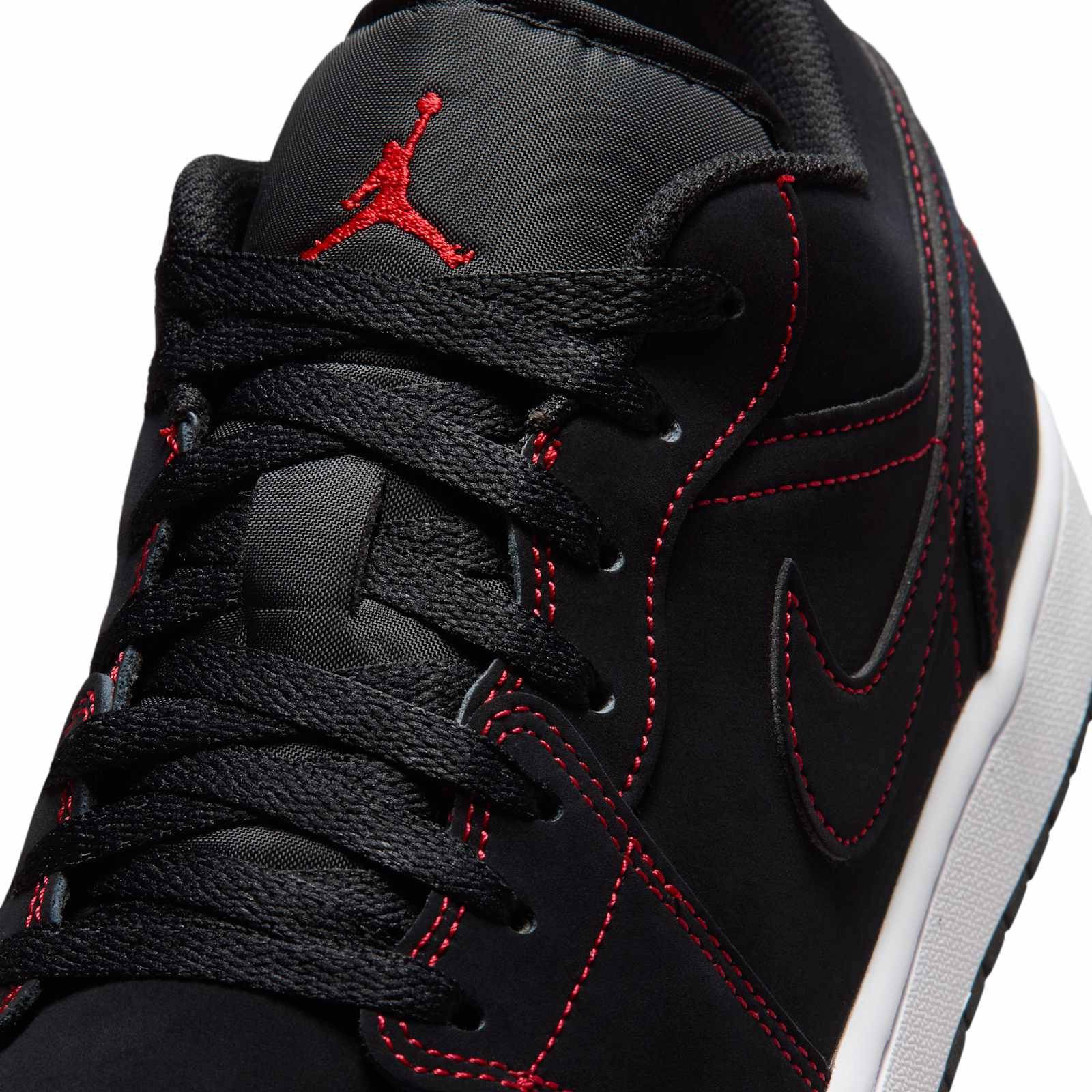 Air Jordan 1 Low Black University Red 553558-076 side