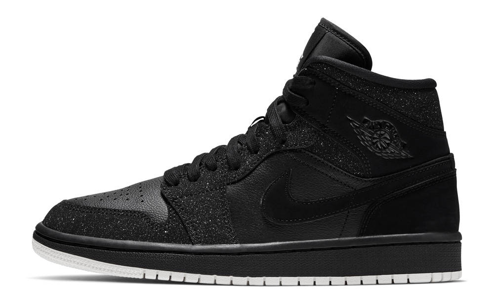 Air Jordan 1 Mid Black Glitter
