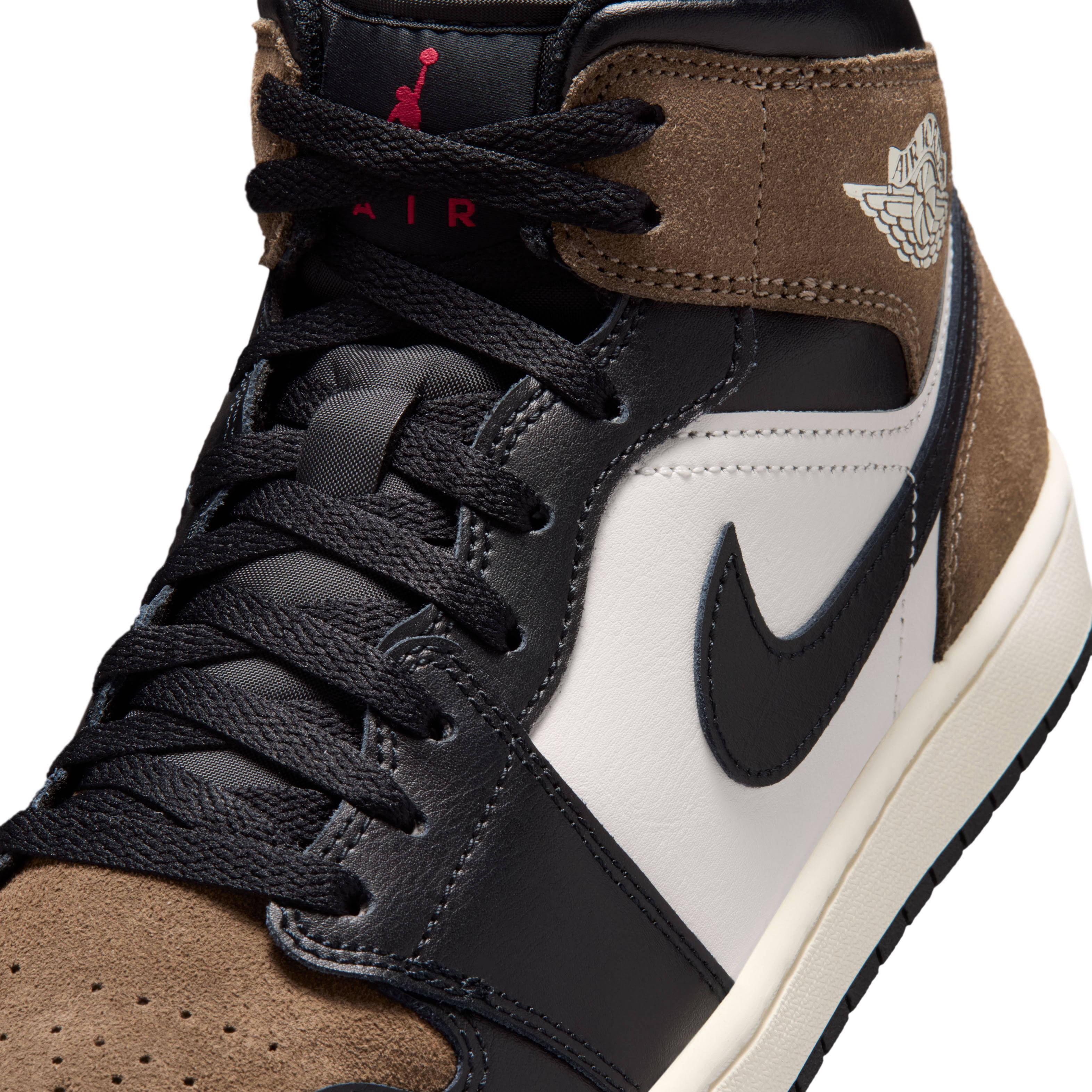 Air Jordan 1 Mid Black Palomino Detail