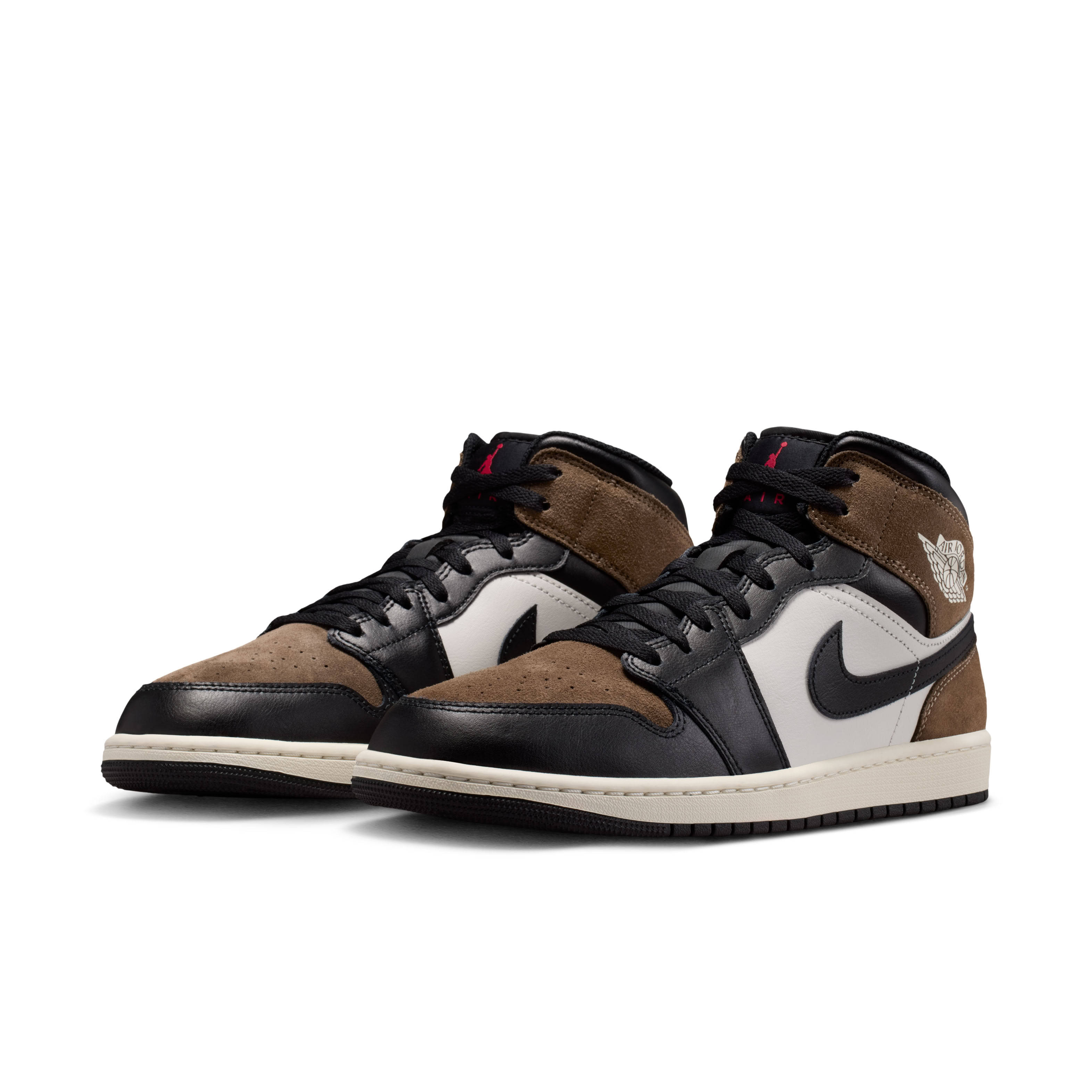 Air Jordan 1 Mid Black Palomino Pair