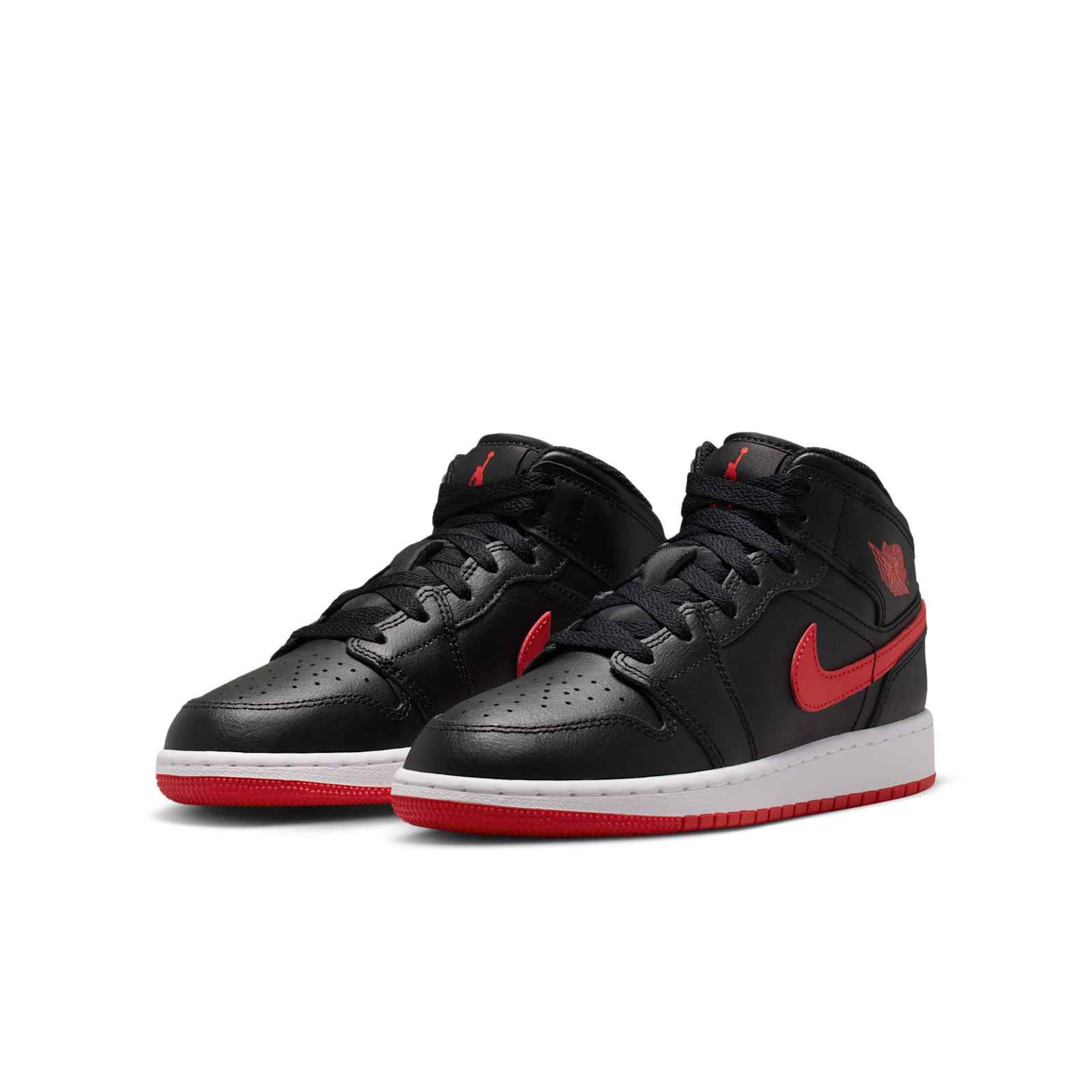 Air Jordan 1 Mid GS Black University Red DQ8423-005 front