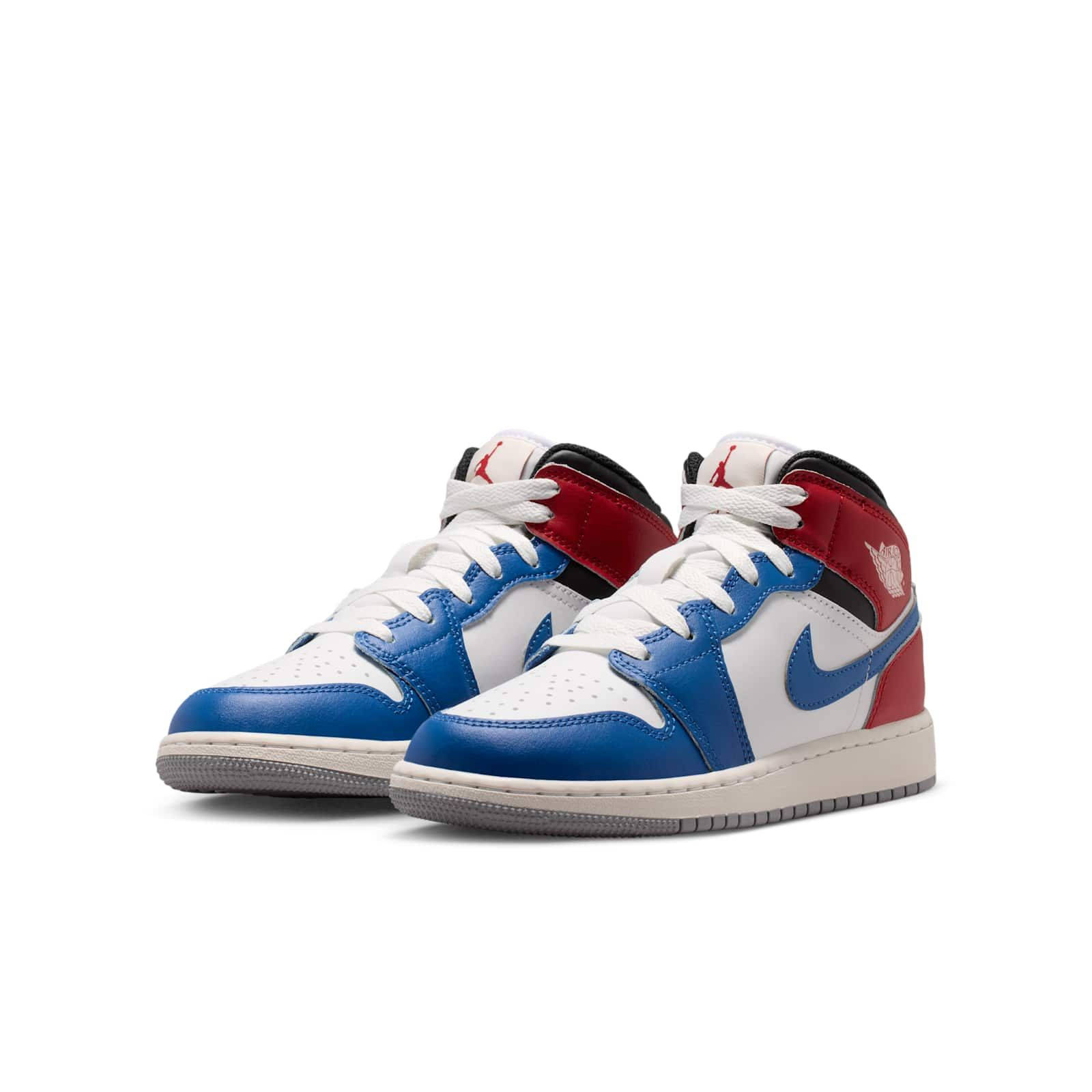Air Jordan 1 Mid GS True Blue Red DQ8423-406 front