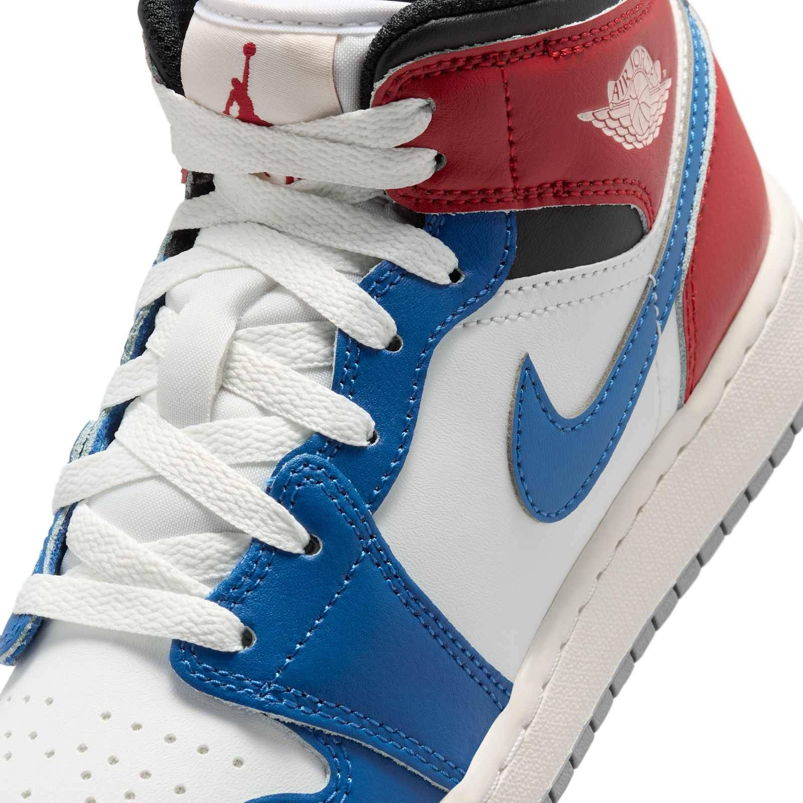 Air Jordan 1 Mid GS True Blue Red DQ8423-406 side