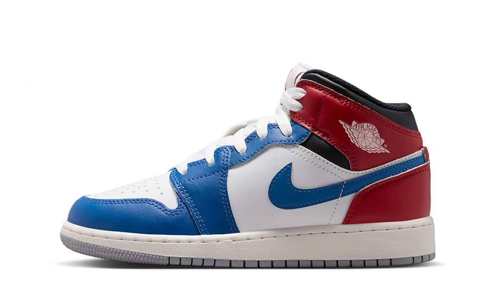 Air Jordan 1 Mid GS True Blue Red
