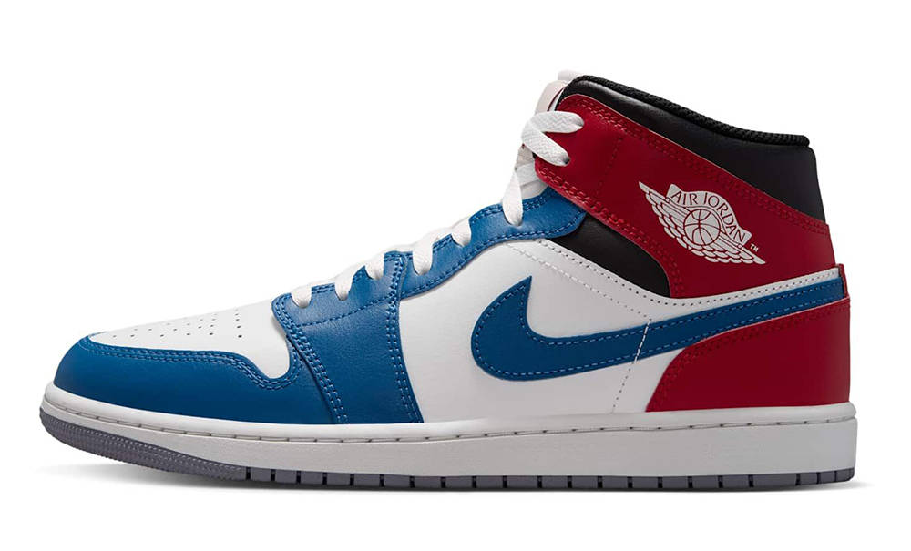 Air Jordan 1 Mid True Blue Red