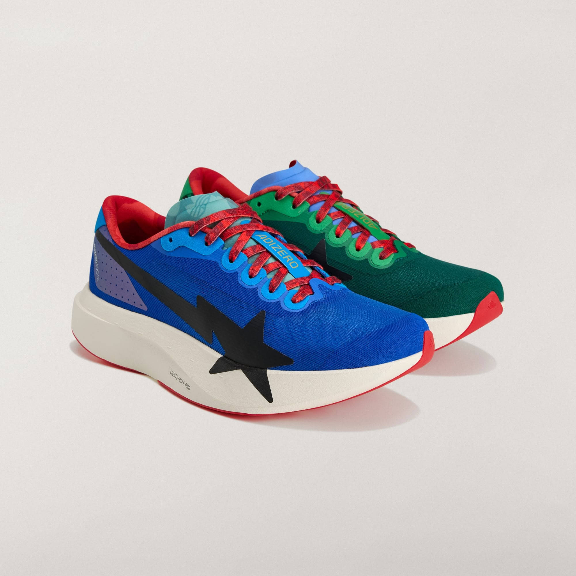 Bape x adidas Adizero EVO SL Green Multi Pair