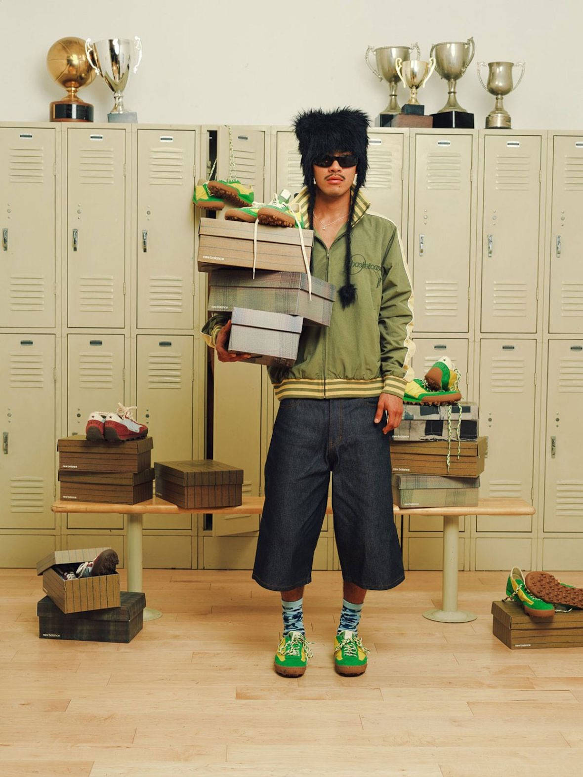 Basketcase x New Balance Gator Run Hacky on foot