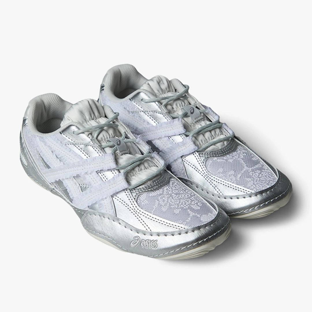 Empty Behavior x Asics Hypersync White Silver 1203B146-100 front