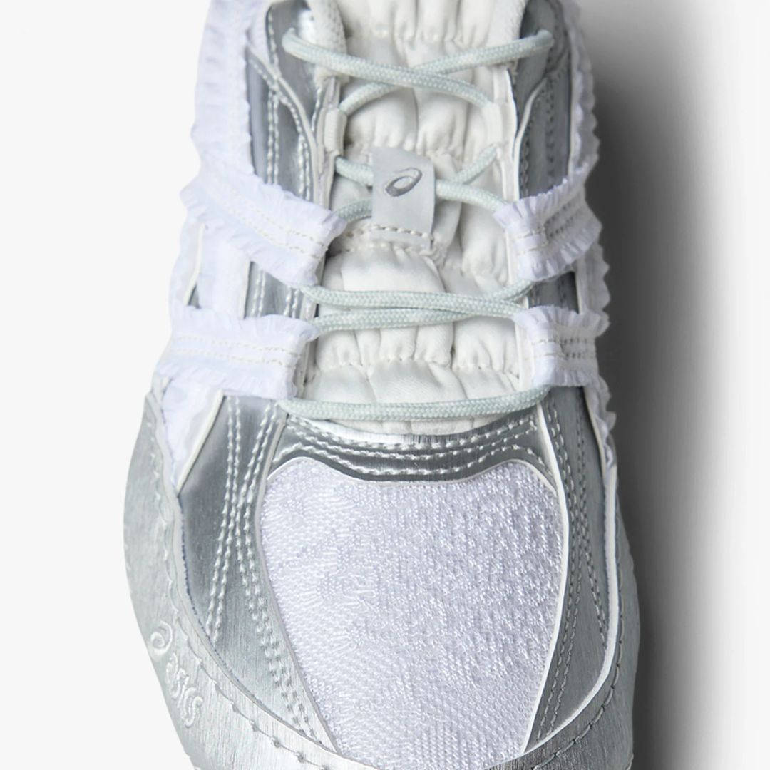 Empty Behavior x Asics Hypersync White Silver 1203B146-100 toe