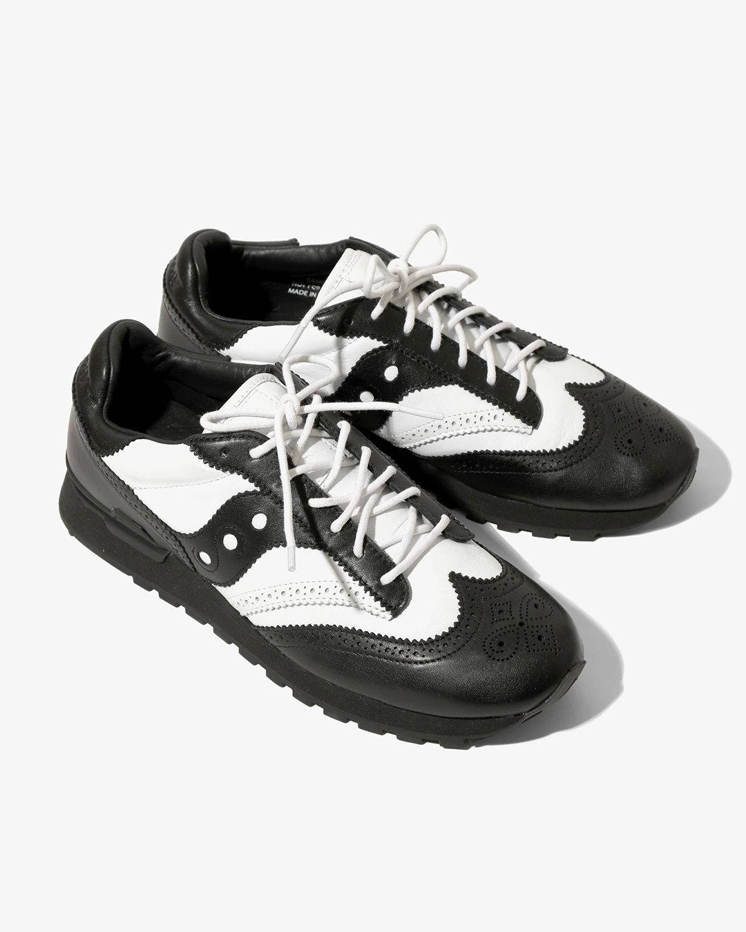 Engineered Garments Saucony Shadow Wingtip Black White front