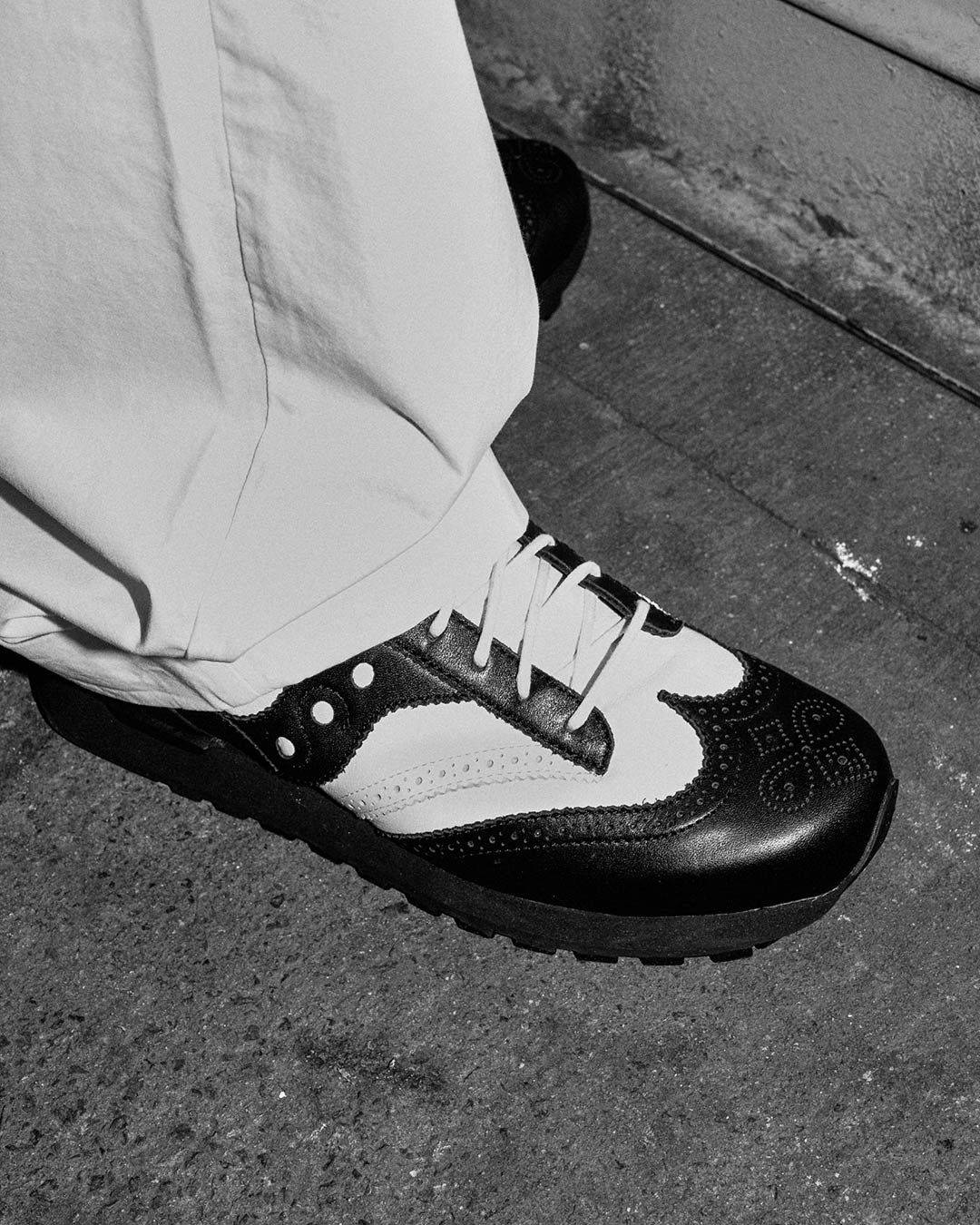Engineered Garments Saucony Shadow Wingtip Black White toe