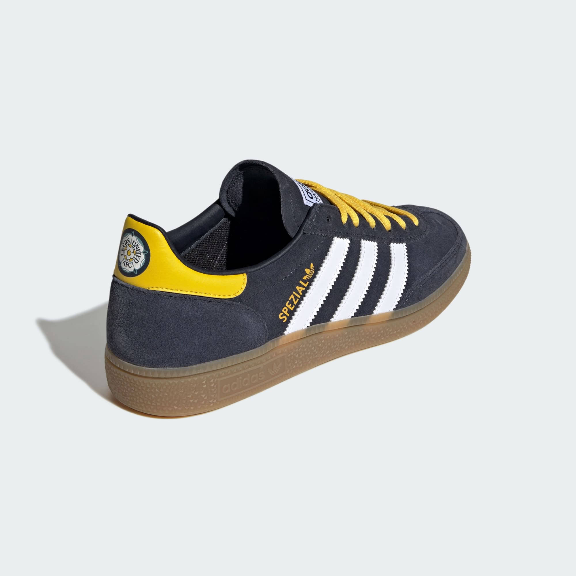 Leeds United FC x adidas Handball Spezial Dark Grey Heel