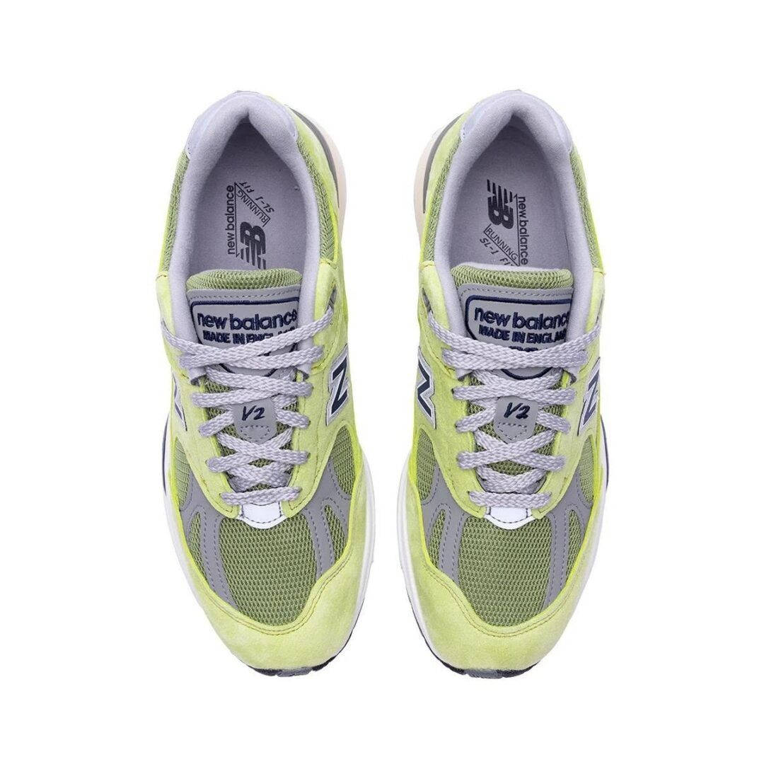 New Balance 991v2 Summer Brights Green Banana U991WG2 middle