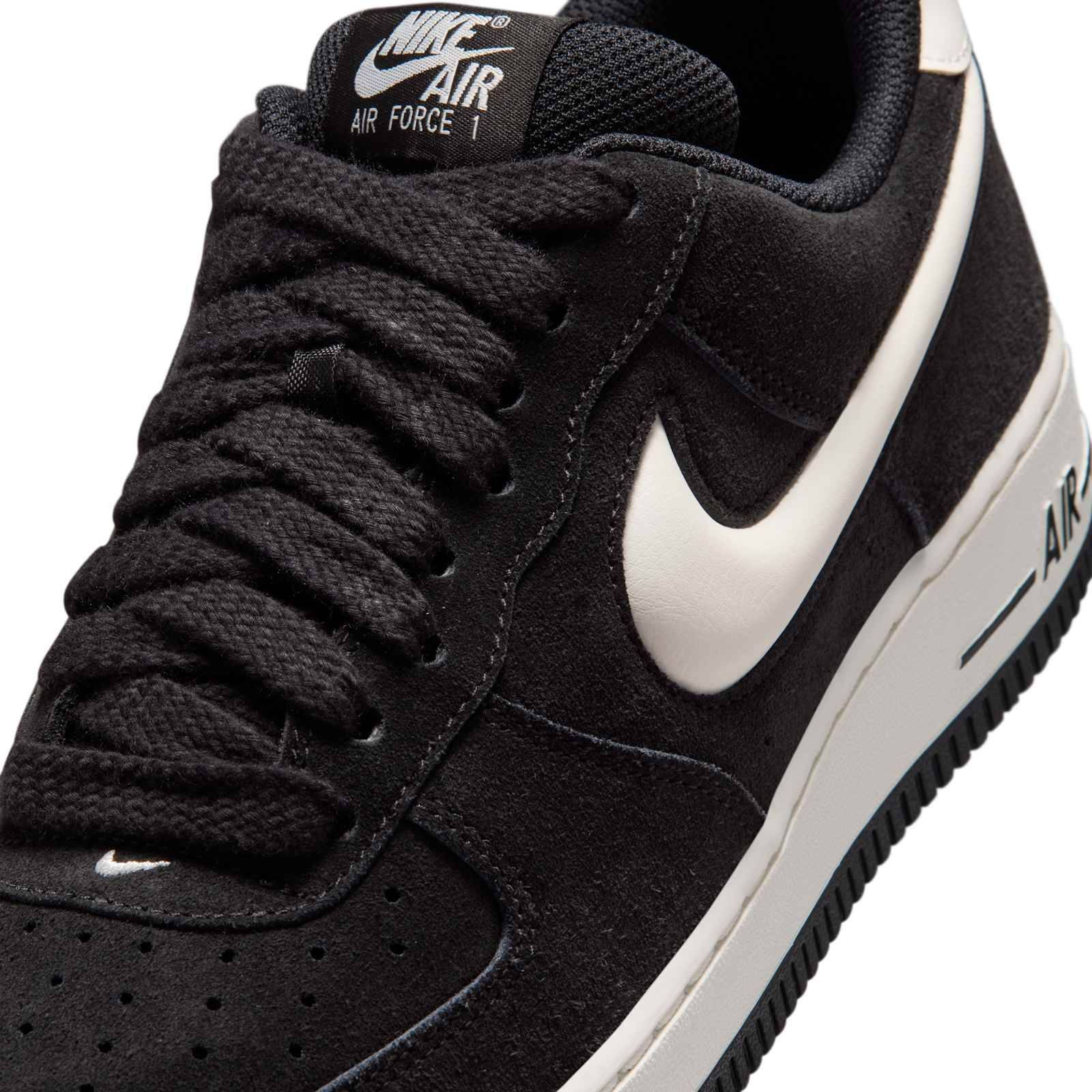 Nike Air Force 1 07 LV8 Black Sail IU7592-001 sidev