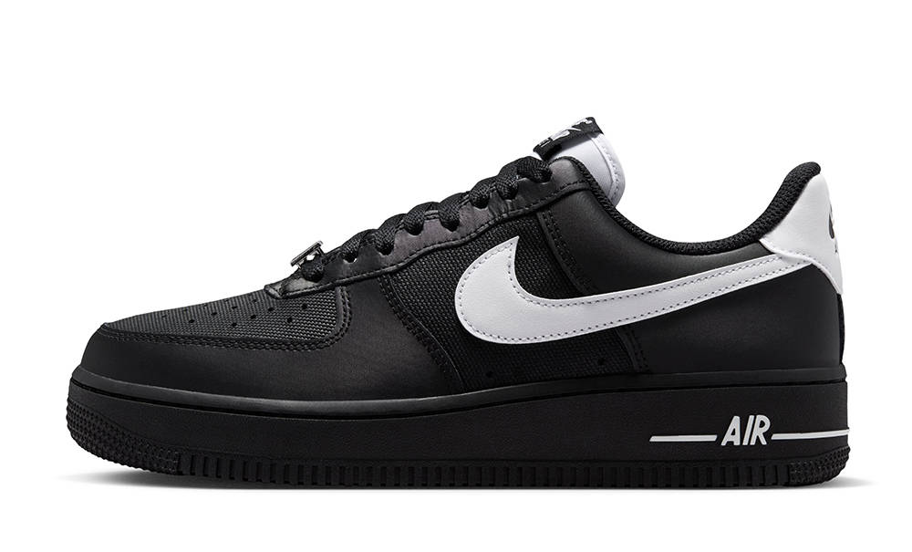 Nike Air Force 1 07 SE Black Metallic Silver White IV4721-001