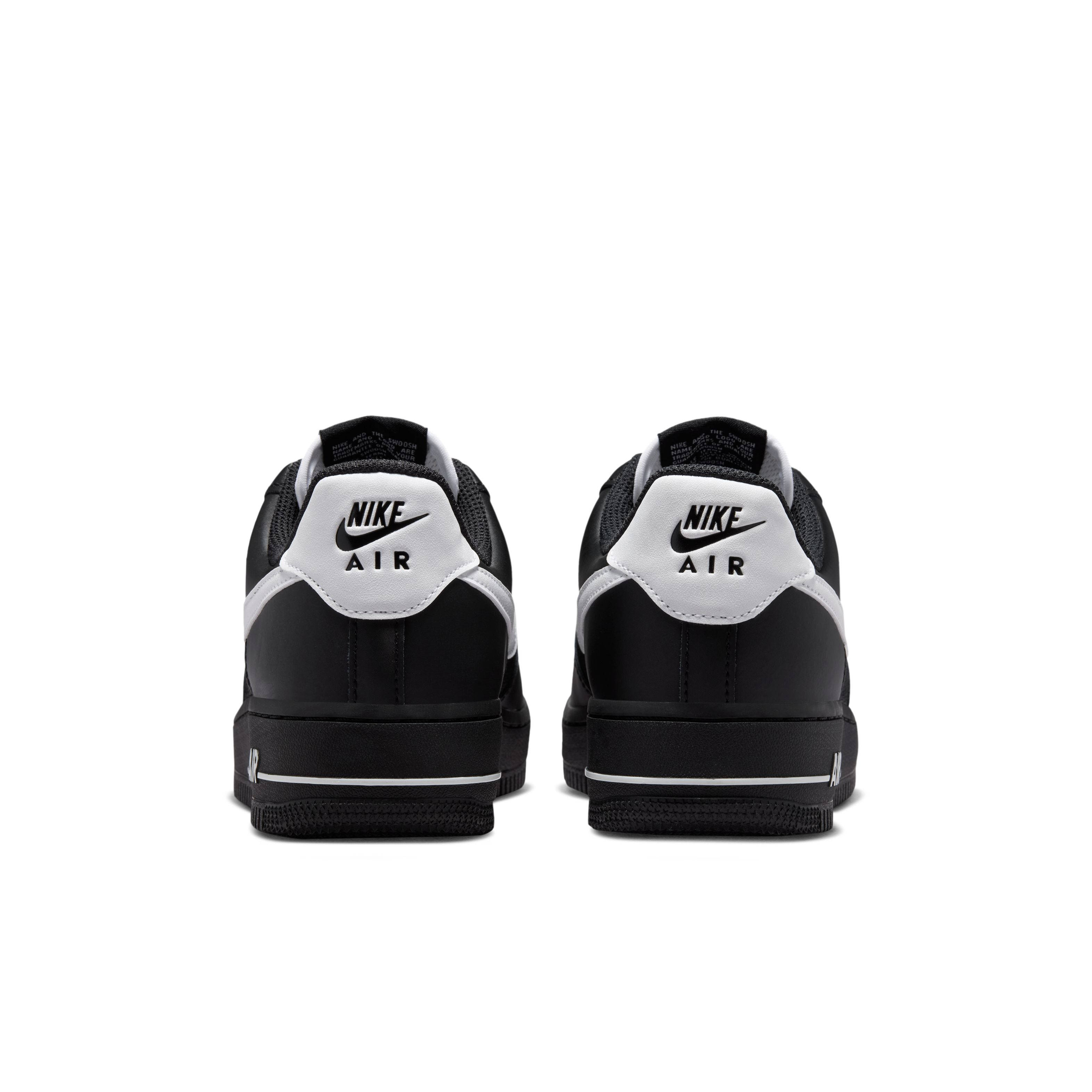 Nike Air Force 1 07 SE Black Metallic Silver White IV4721-001 back