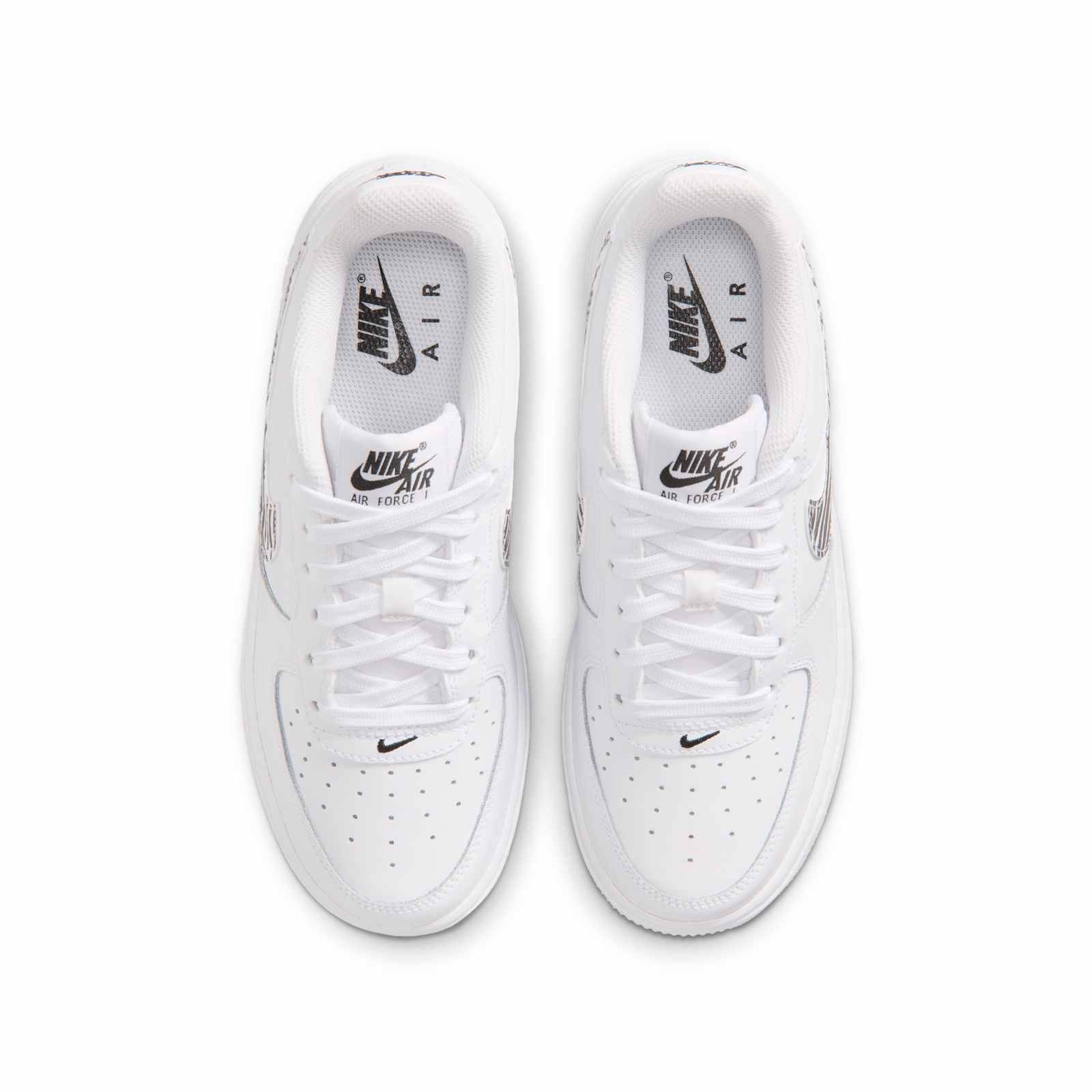 Nike Air Force 1 GS White Black IV5823-100 middle