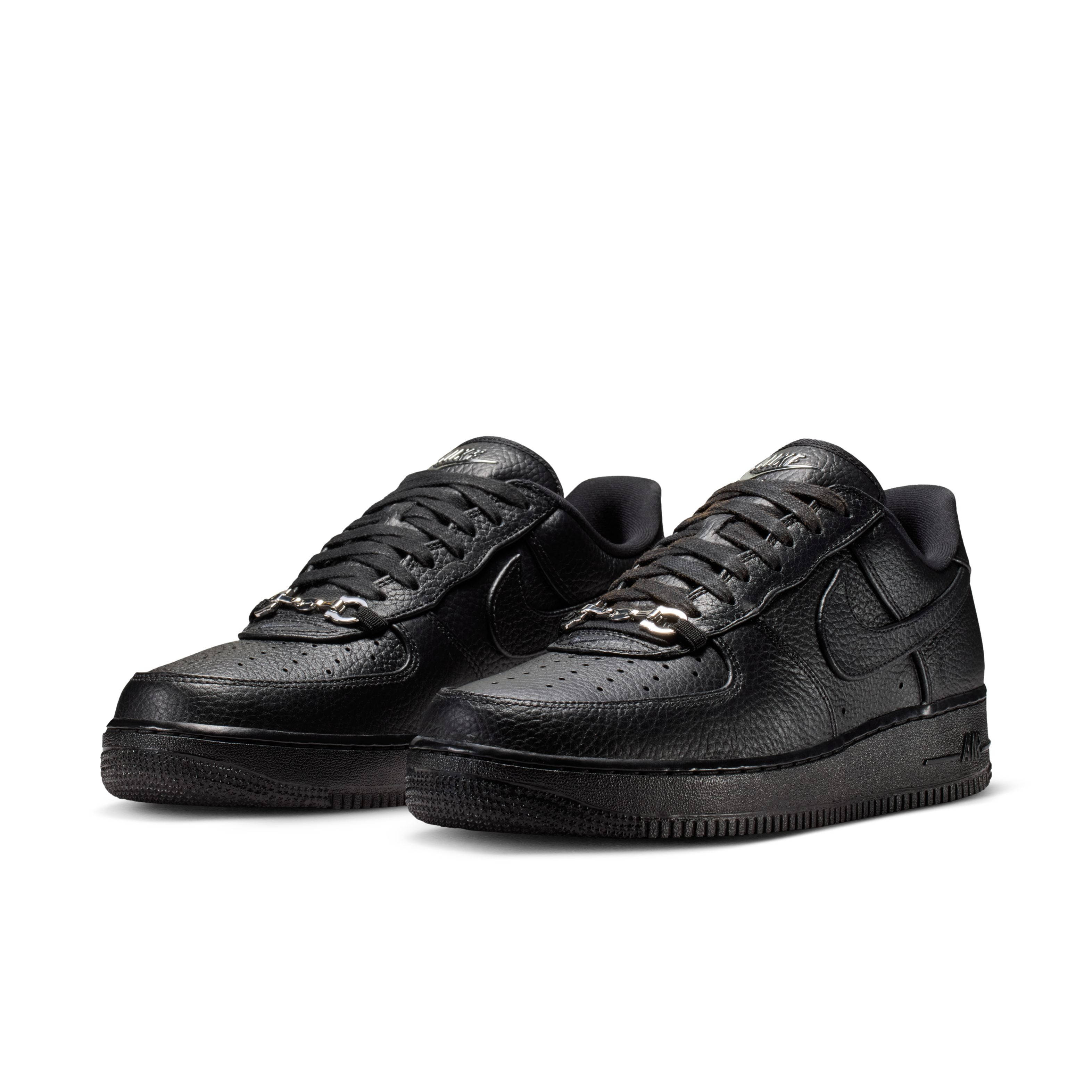 Nike Air Force 1 Low Black Leather IM5754-001 front