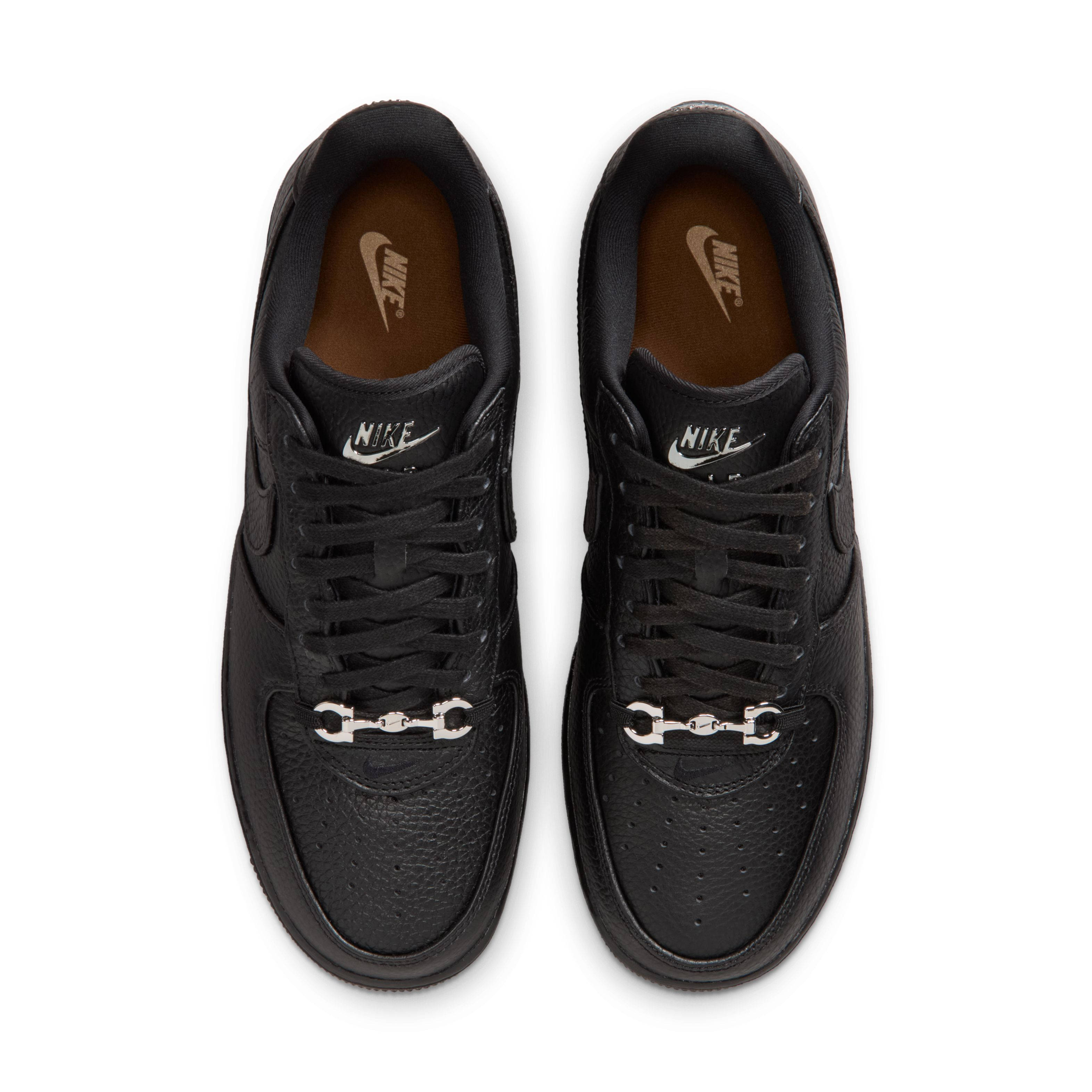 Nike Air Force 1 Low Black Leather IM5754-001 middle