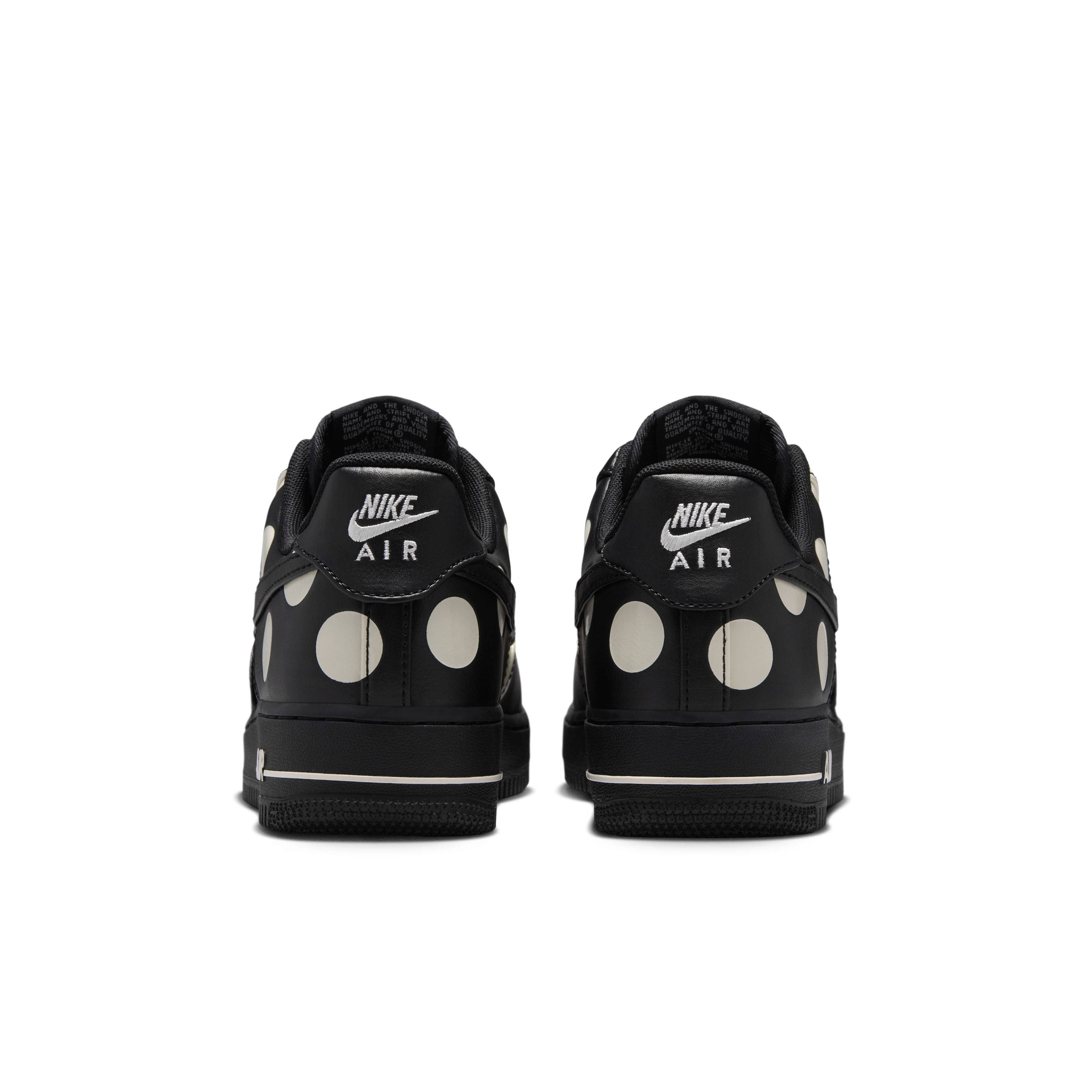 Nike Air Force 1 Low Black Polka Dot IR8647-001 back