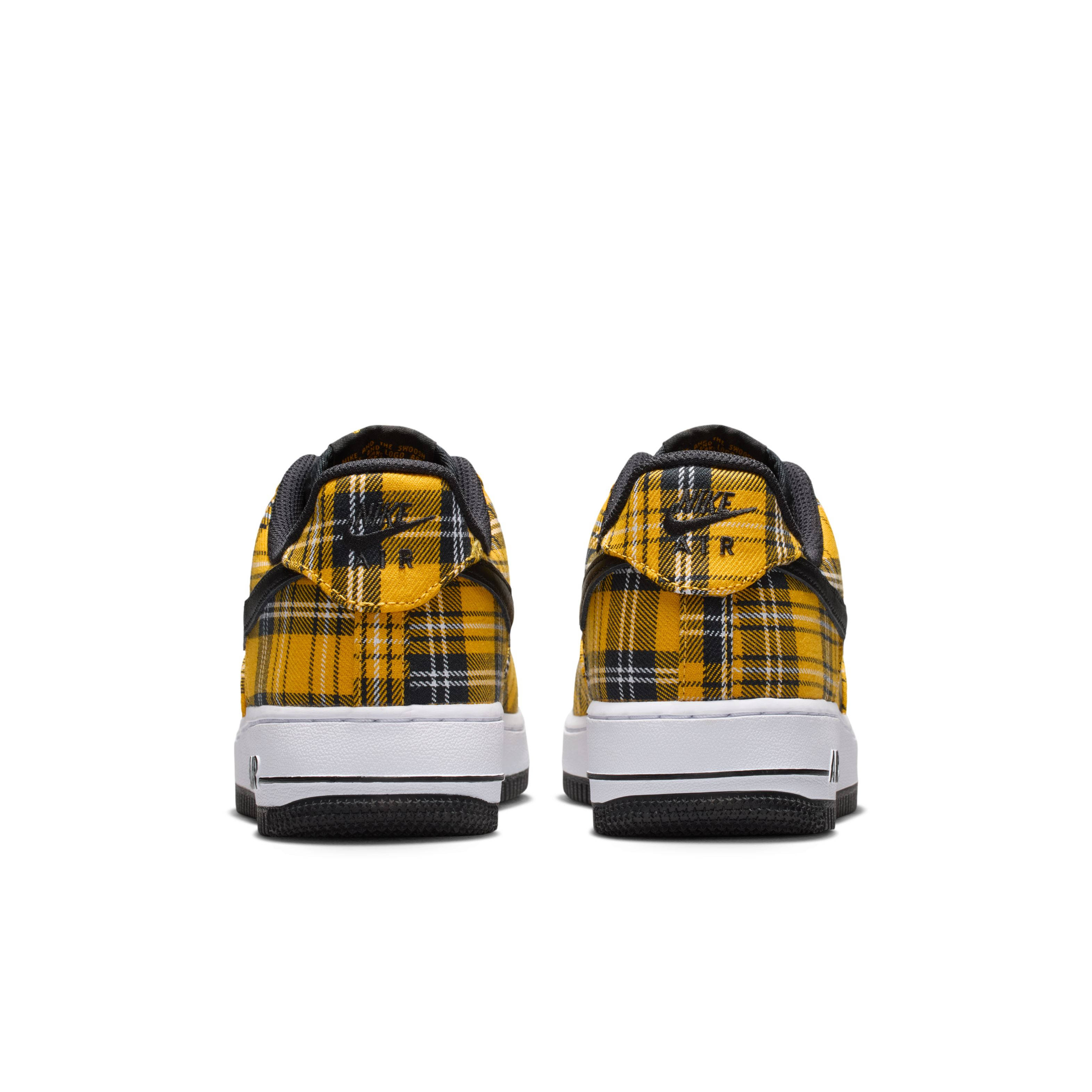 Nike Air Force 1 Low Clueless Yellow Plaid IR5596-900 back