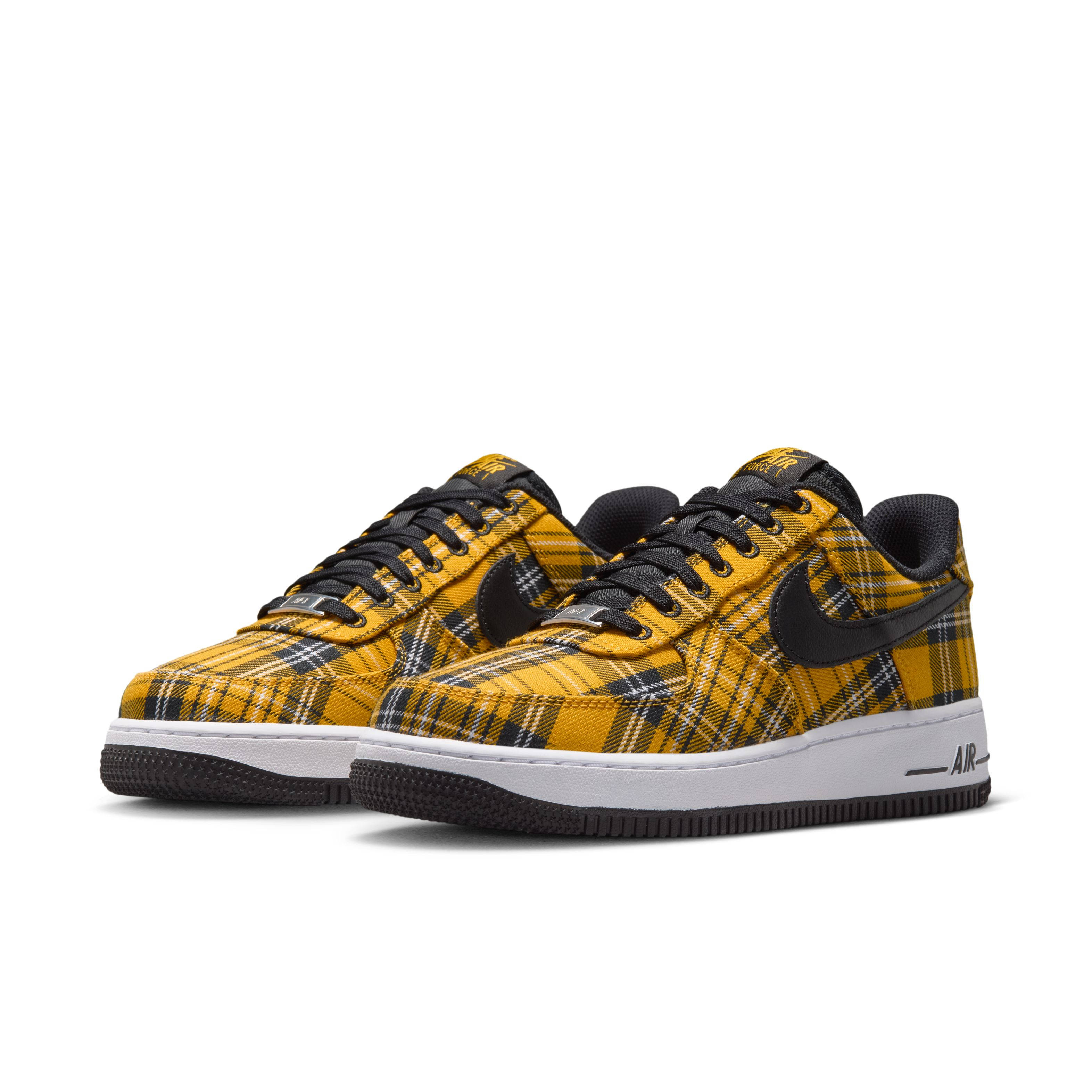 Nike Air Force 1 Low Clueless Yellow Plaid IR5596-900 front