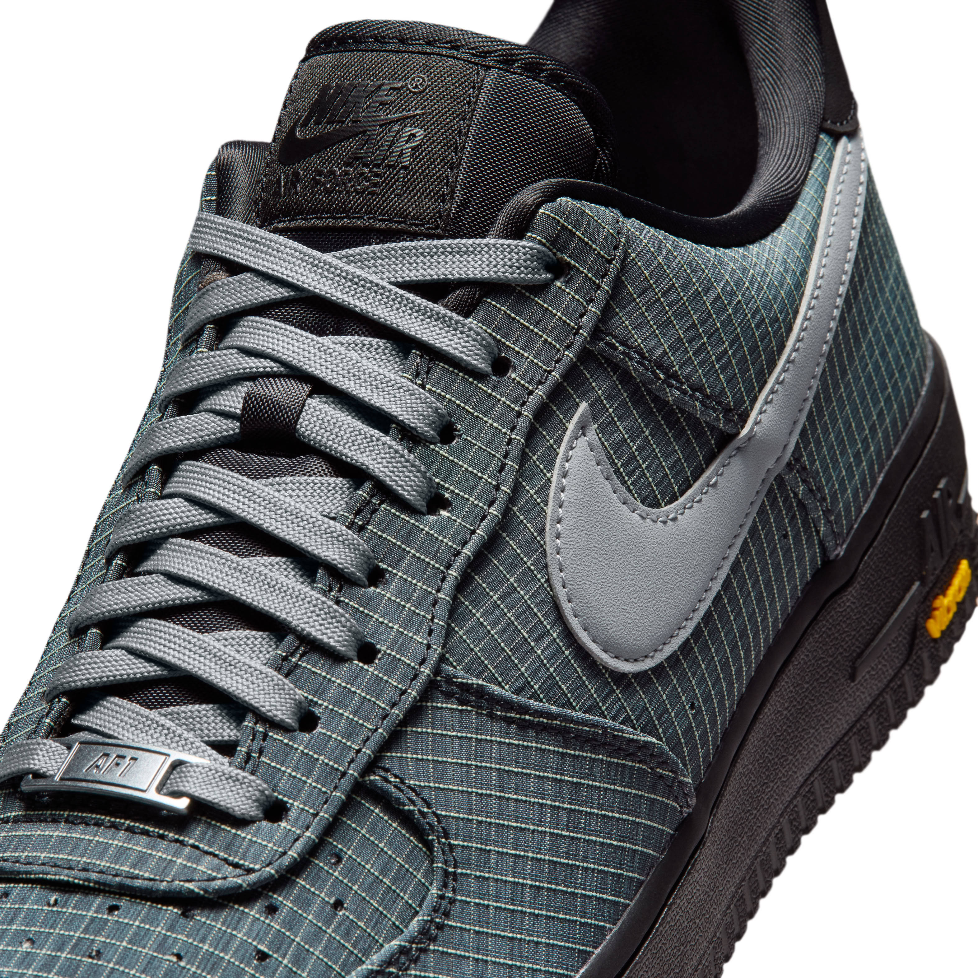 Nike Air Force 1 Low Vibram Black Light Lemon Twist Detail