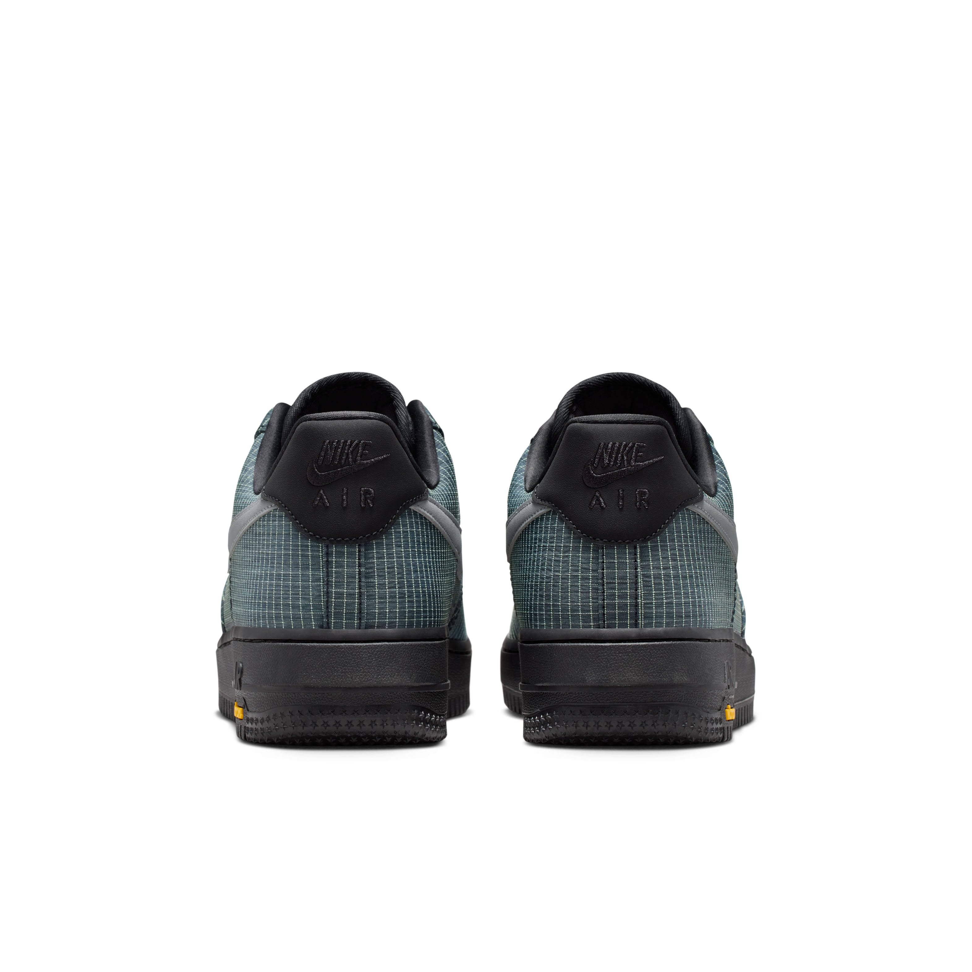 Nike Air Force 1 Low Vibram Black Light Lemon Twist Heel
